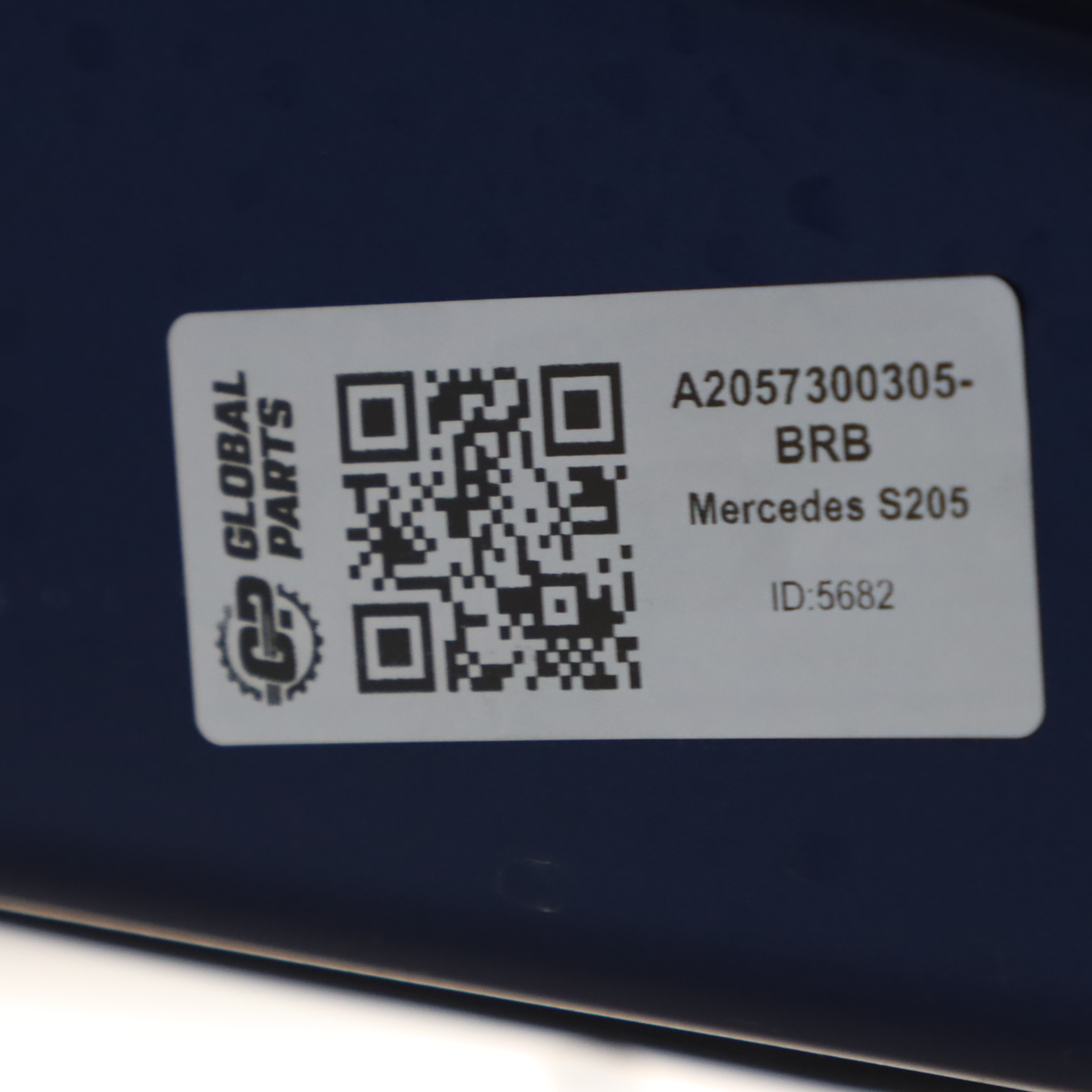 Mercedes S205 Door Rear Left N/S Brilliant Blue Metallic - 896