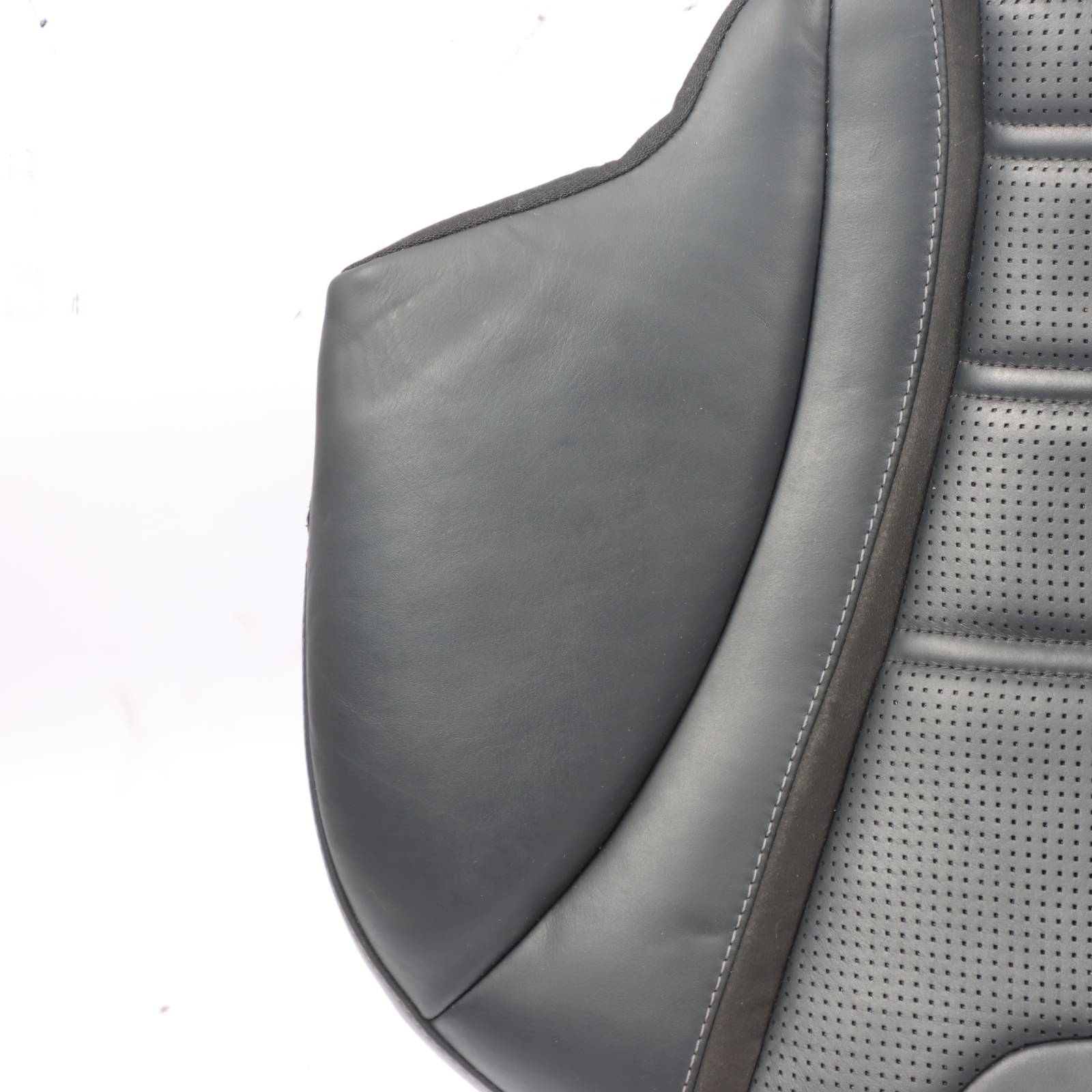 Mercedes W205 Rear Seat Bench Couch Cover Trim Black Leather Nappa Semi-Aniline