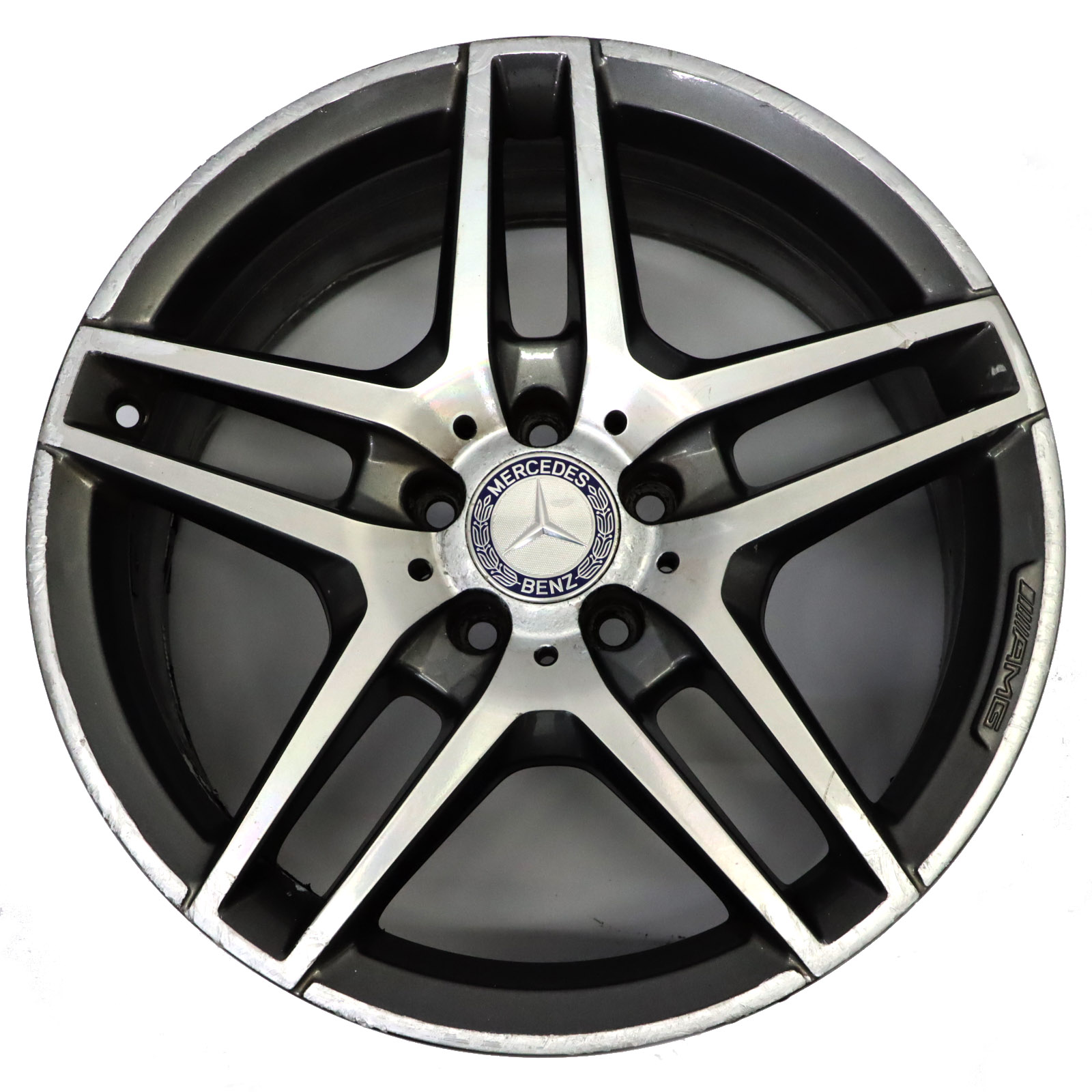 Mercedes C207 AMG Front Wheel Alloy Rim 18" 5 Double Spoke 8J ET:45 A2074010000