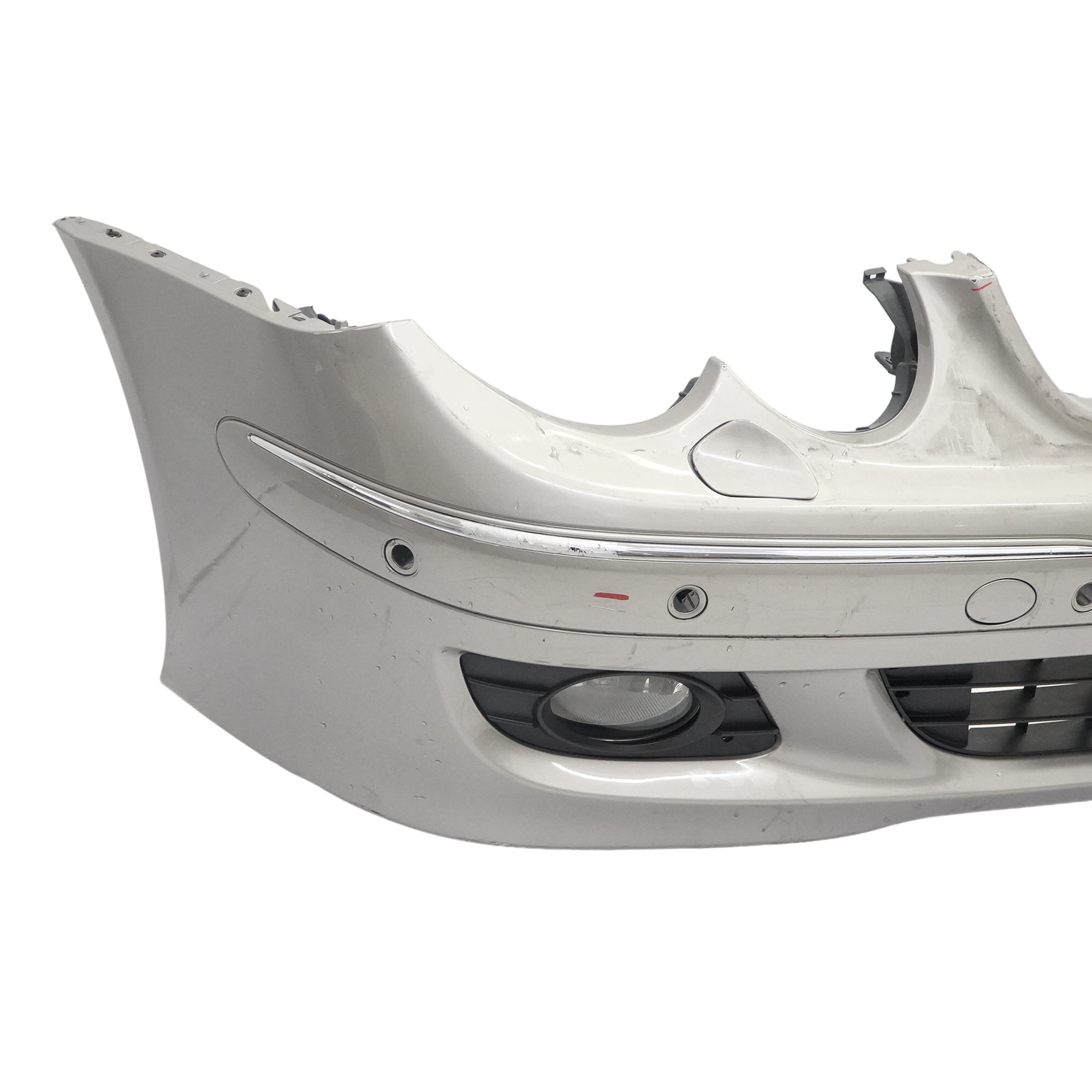 Mercedes W209 Front Bumper Trim Panel Cover Cubanite Silver Metallic - 723