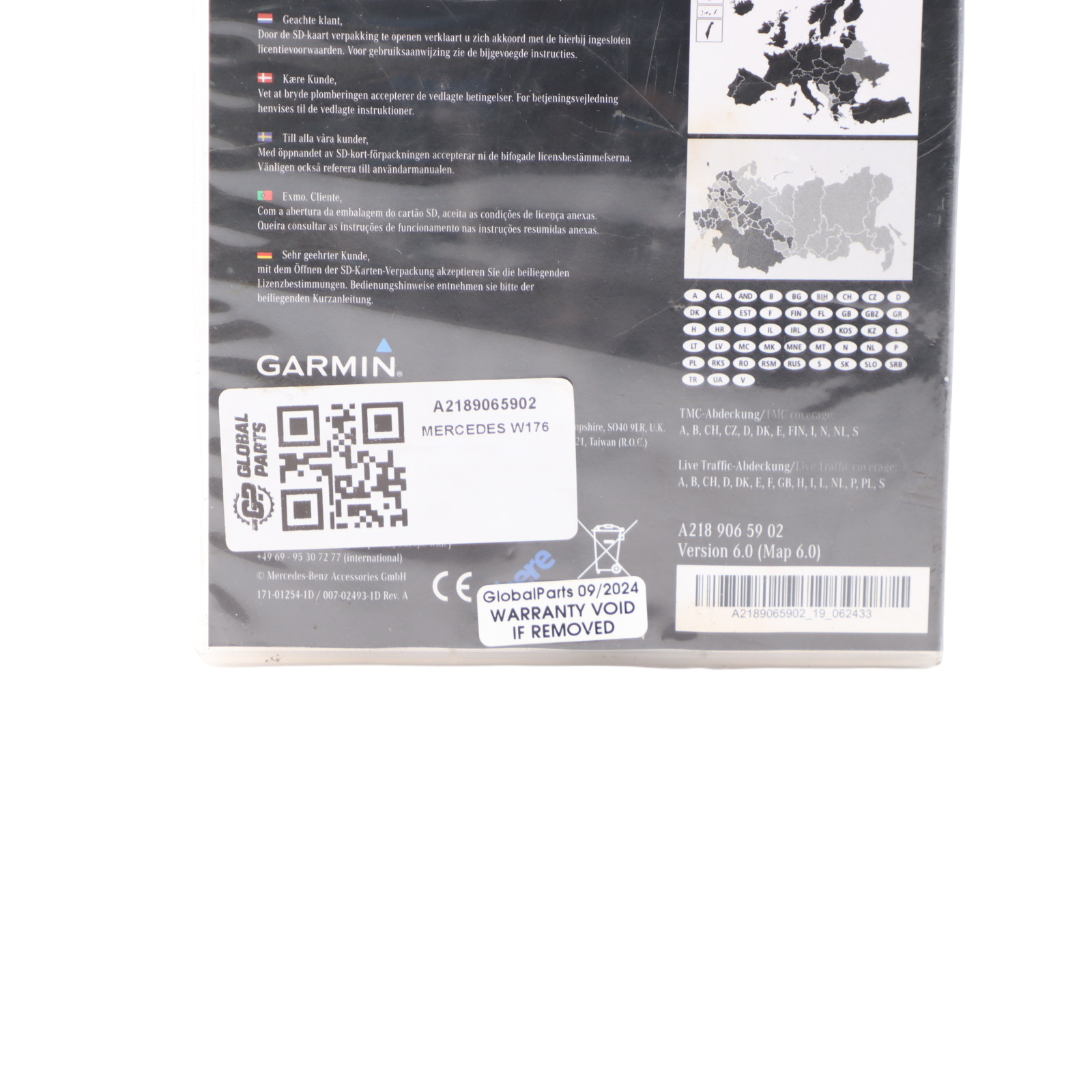 SD Card Mercedes W176 W207 Garmin Map Pilot Navigation Europe 2016 A2189065902