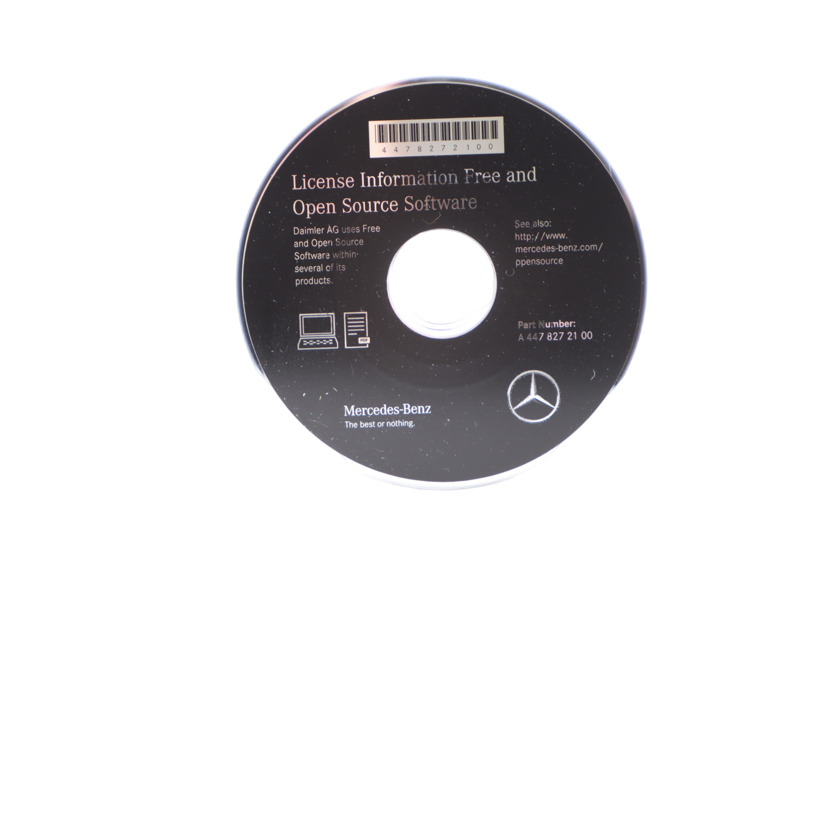 Mercedes Vito W447 Open Source Software CD Licence Information A4478272100