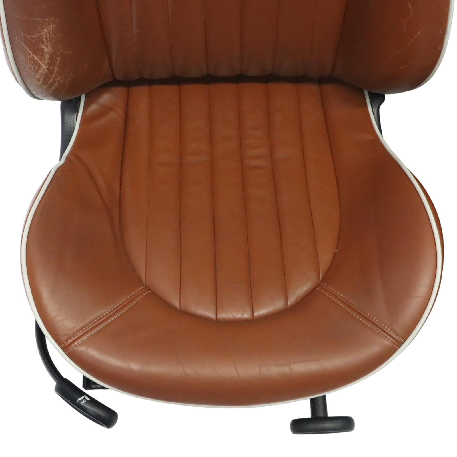 Mini R52 Heated Sport Malt Brown Leather English Seats Front Rear Seat Sidewalk