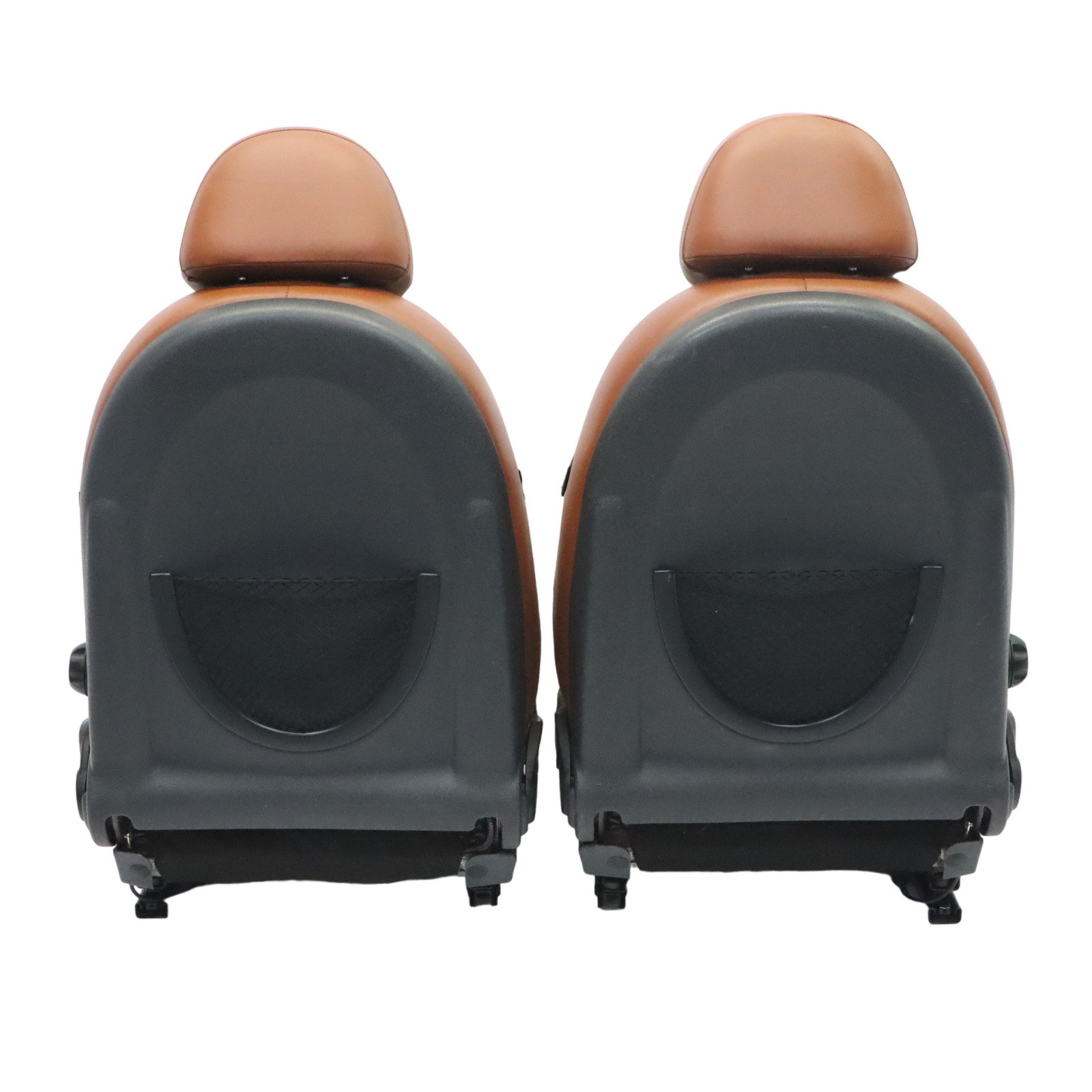 Mini R52 Heated Sport Malt Brown Leather English Seats Front Rear Seat Sidewalk