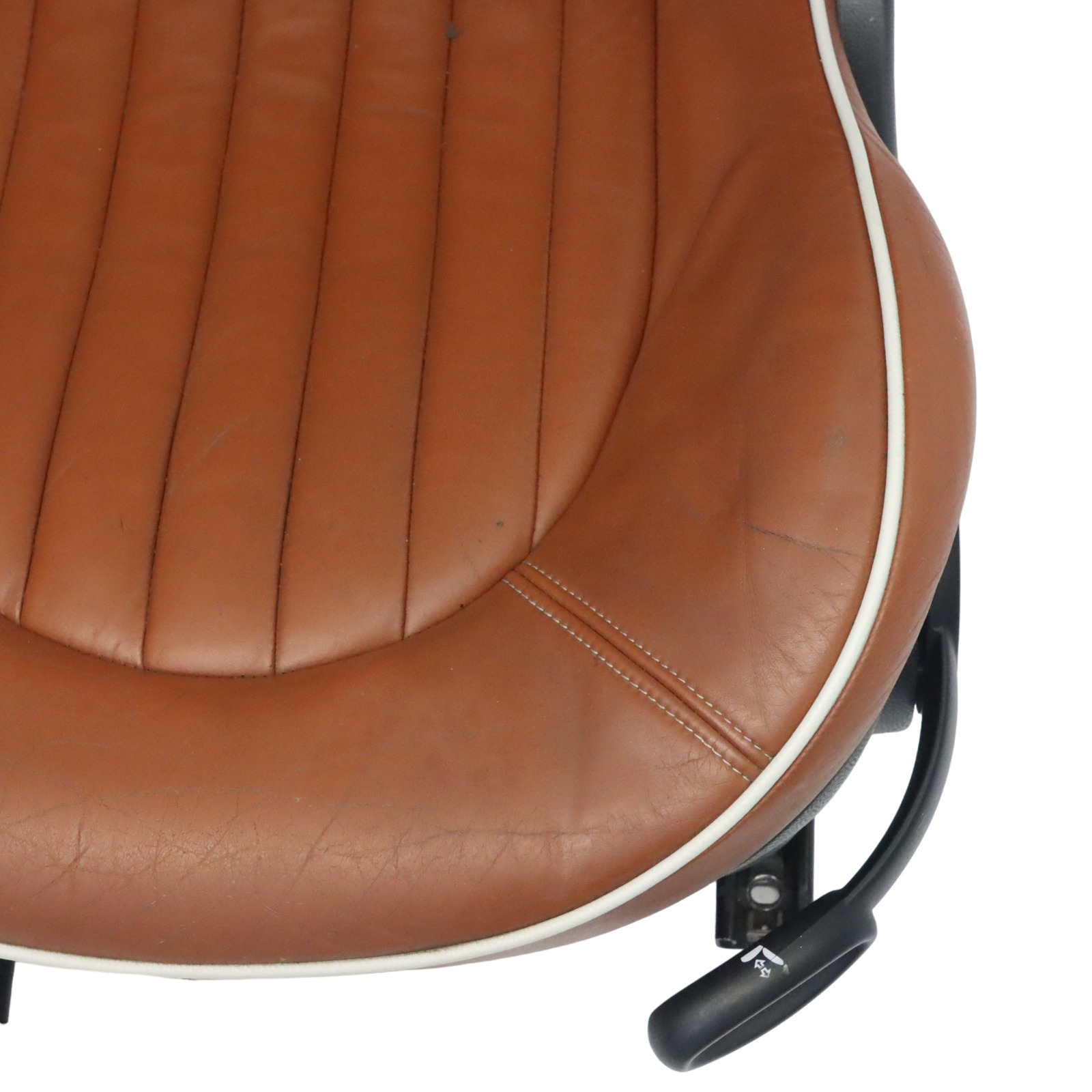 Mini R52 Heated Sport Malt Brown Leather English Seats Front Rear Seat Sidewalk