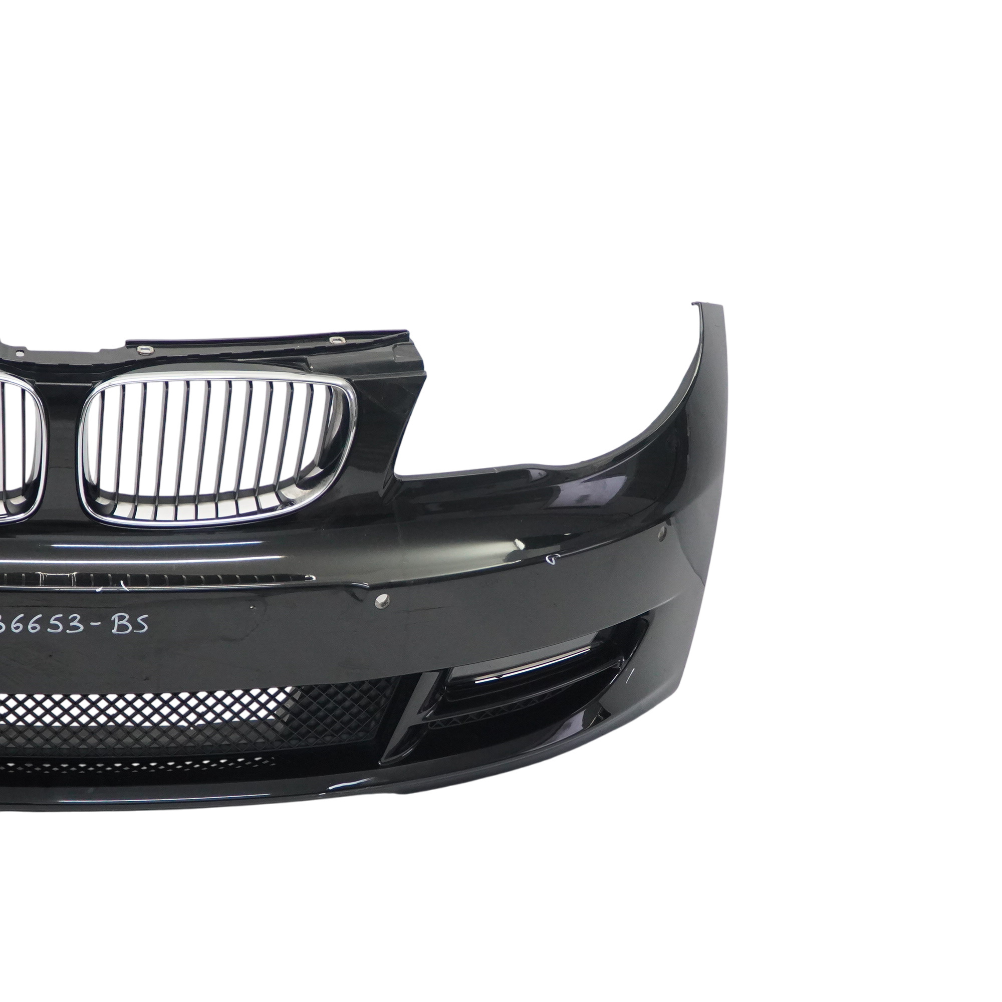 BMW E82 E88 Front Bumper Trim Cover PDC Black Sapphire Metallic - 475