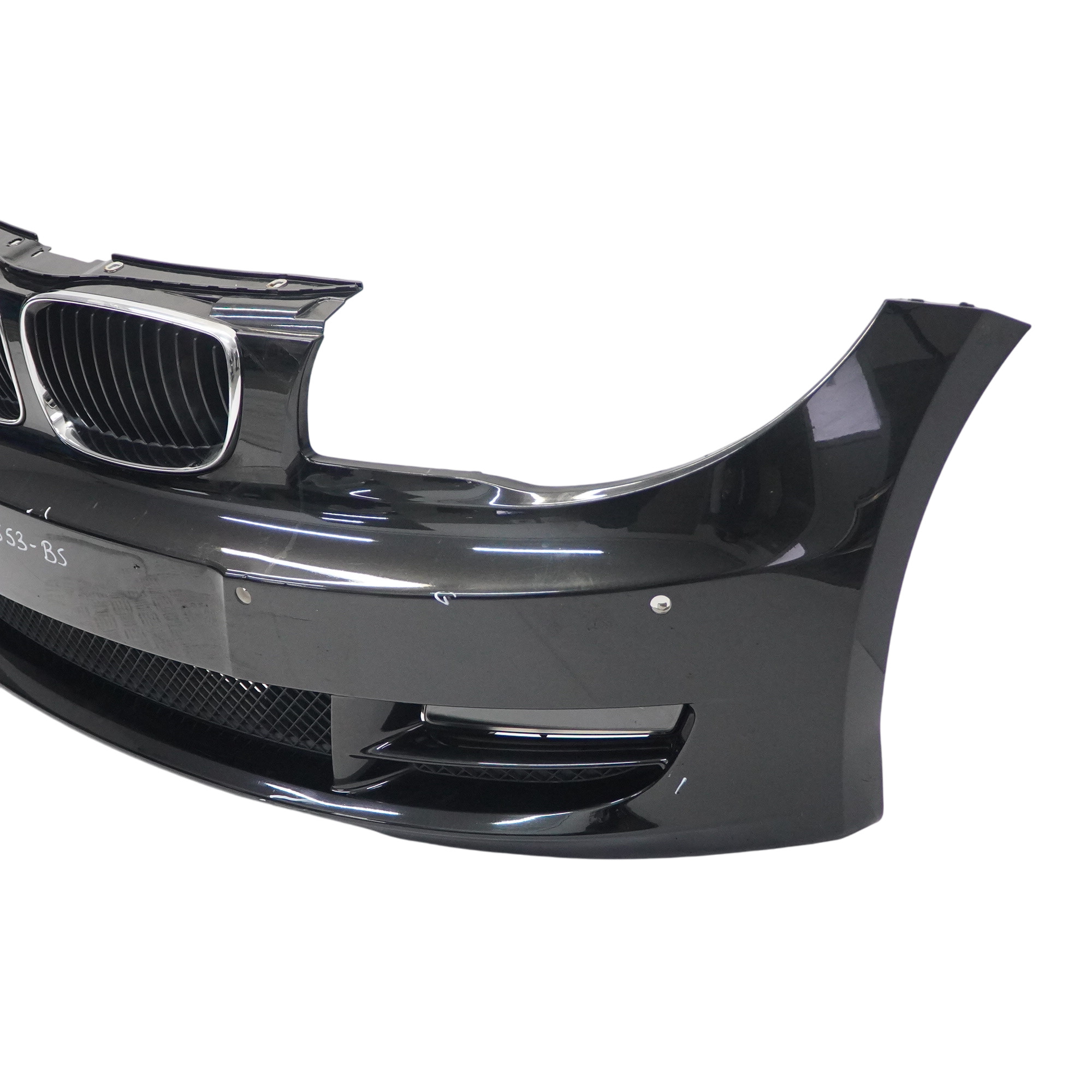 BMW E82 E88 Front Bumper Trim Cover PDC Black Sapphire Metallic - 475