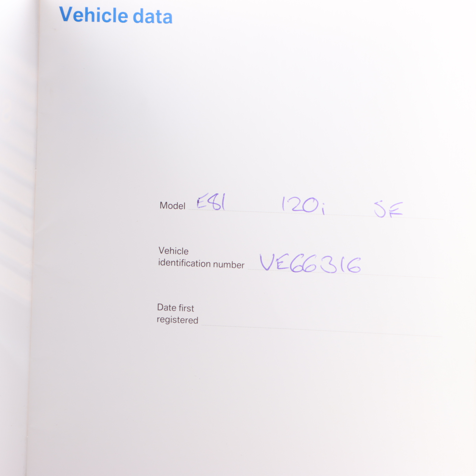 BMW E87 E90 E91 Service Booklet Inspection Service Book 0159025