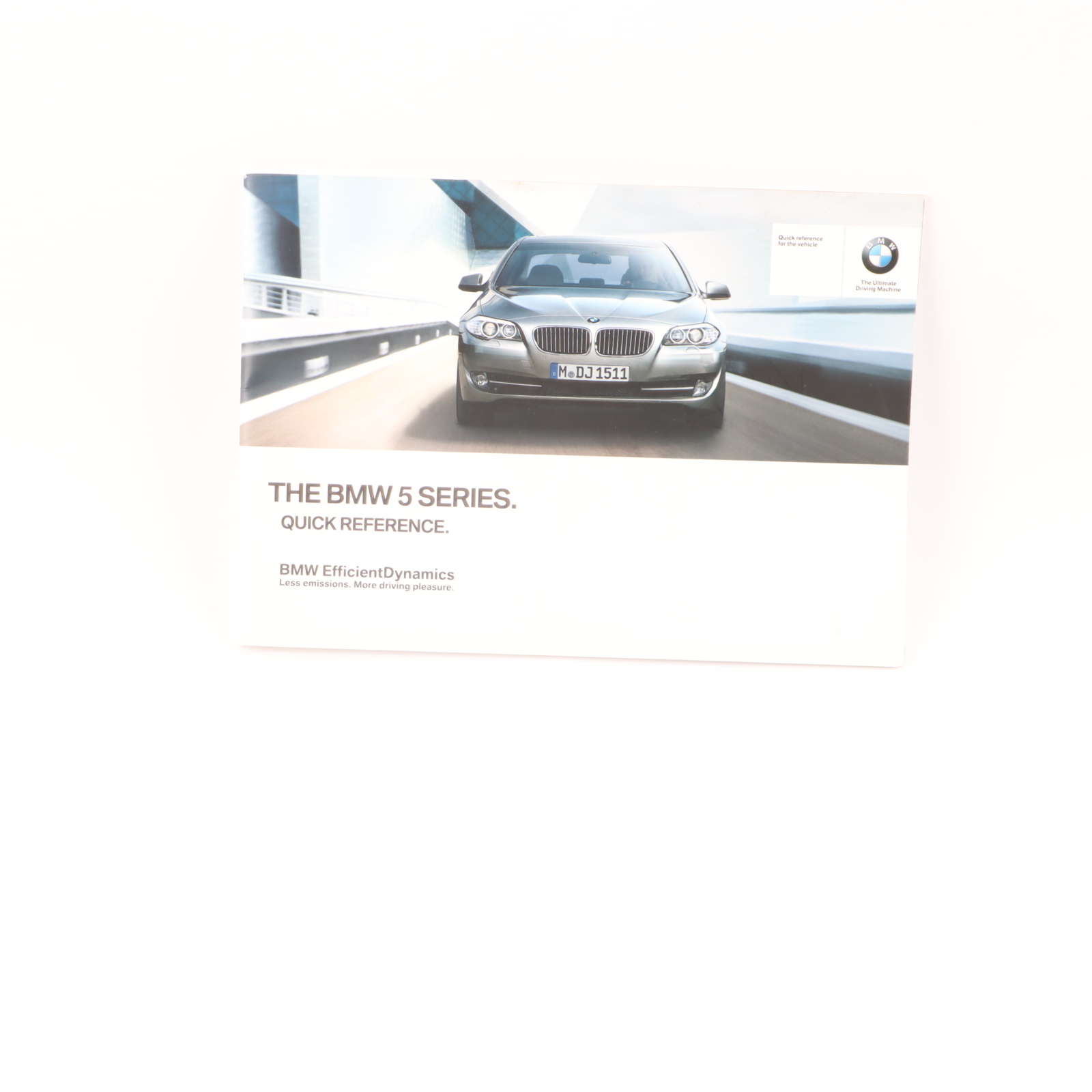 BMW F10 Owner's Handbook Instruction Book Set Wallet Case Pouch 2916768