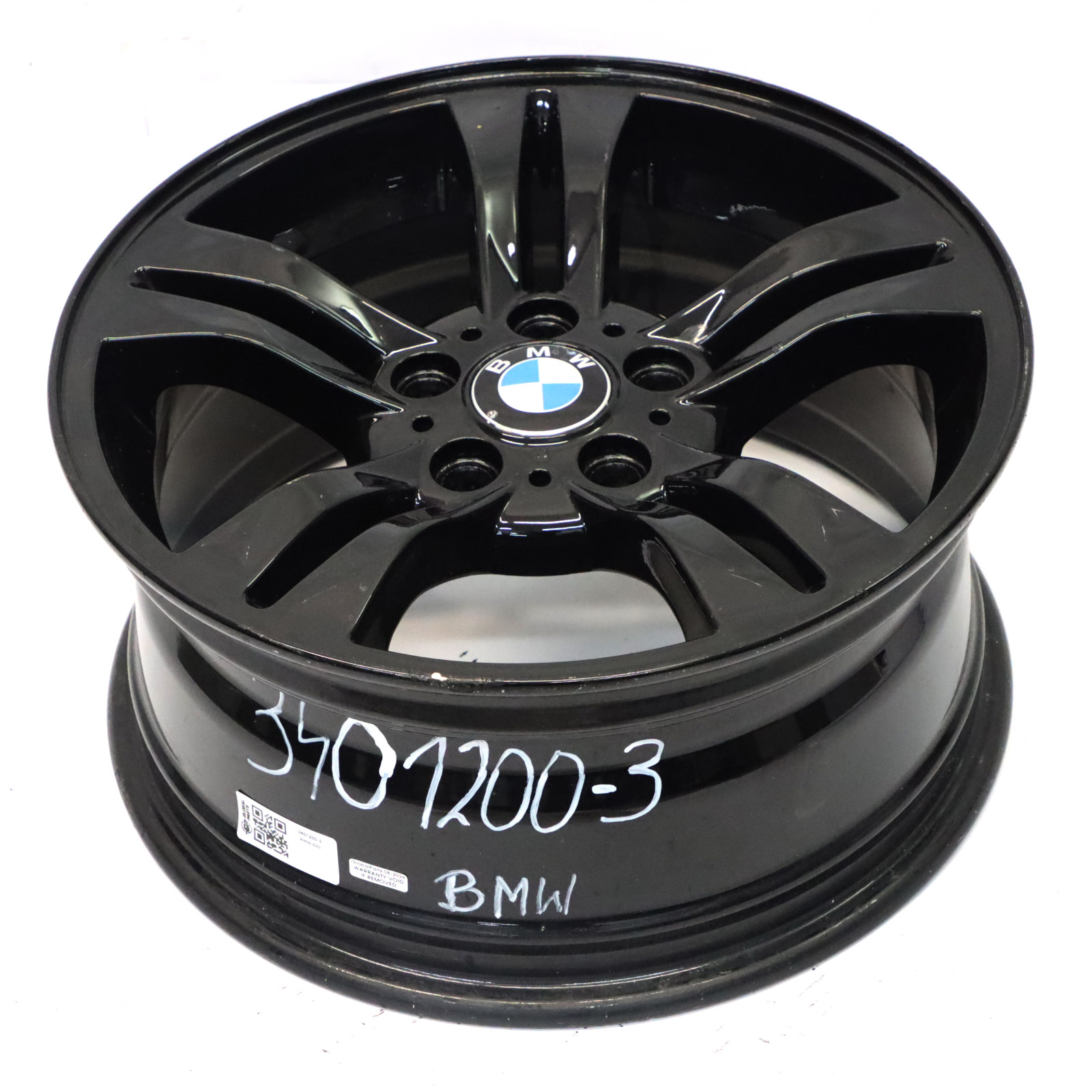 BMW X3 E83 Black Alloy Wheel Rim 17" Double Spoke 112 8J ET:46 3401200