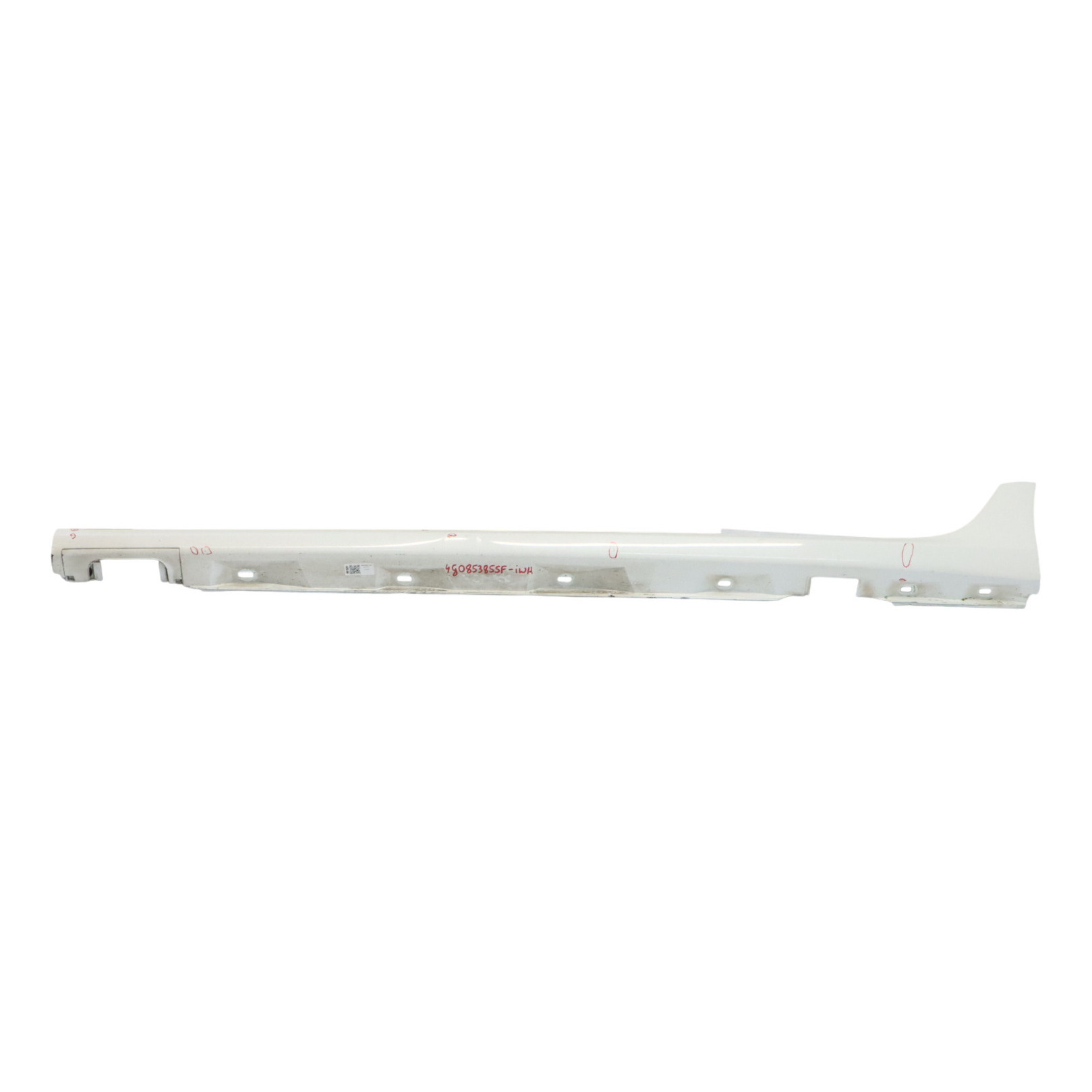 Audi A6 4G Side Skirt Left N/S Door Sill Cover Panel Ibis White - Y9C