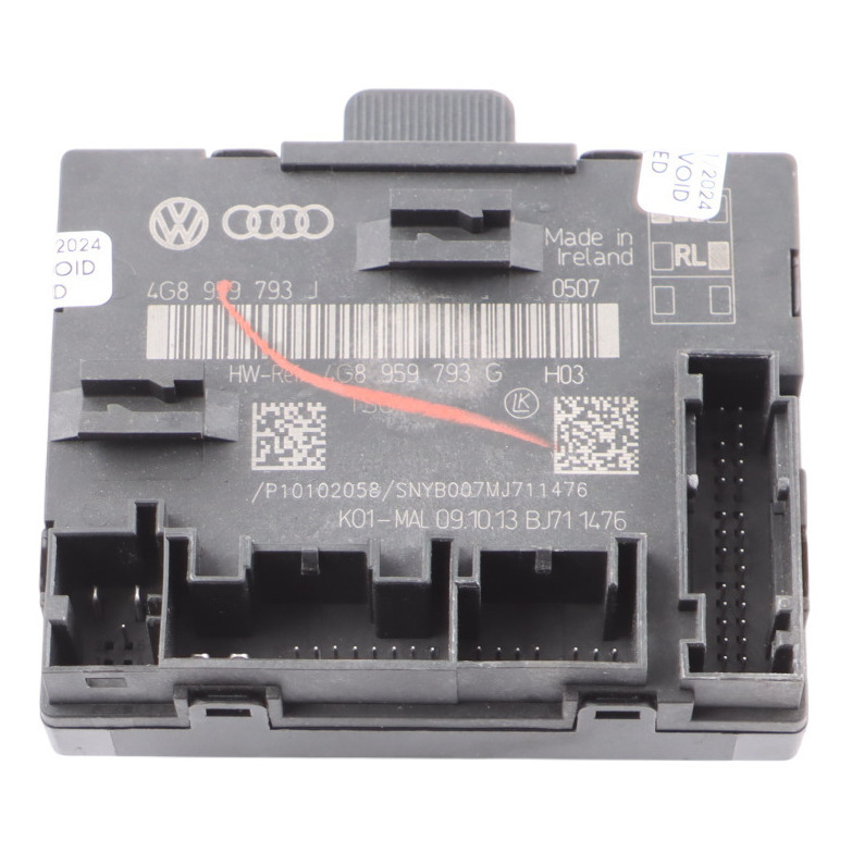 Audi RS6 C7 Door Module Front Driver's Side Control Unit ECU 4G8959793G