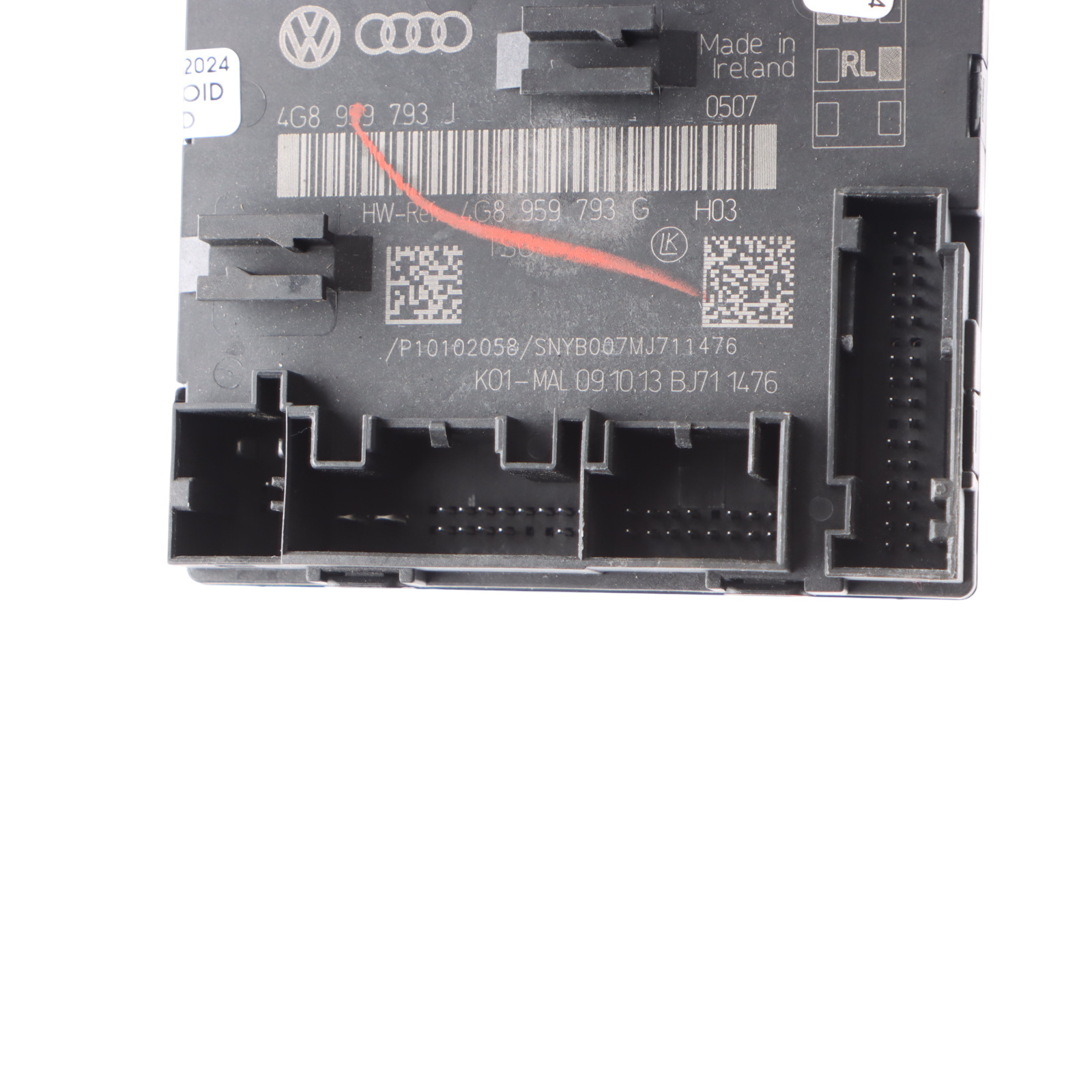 Audi RS6 C7 Door Module Front Driver's Side Control Unit ECU 4G8959793G