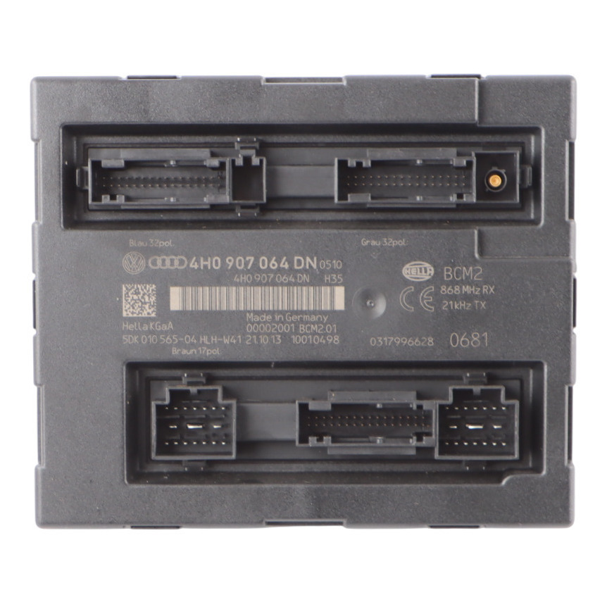 Audi A6 C7 BCM Body Comfort Convenience Module Unit ECU 4H0907064DN