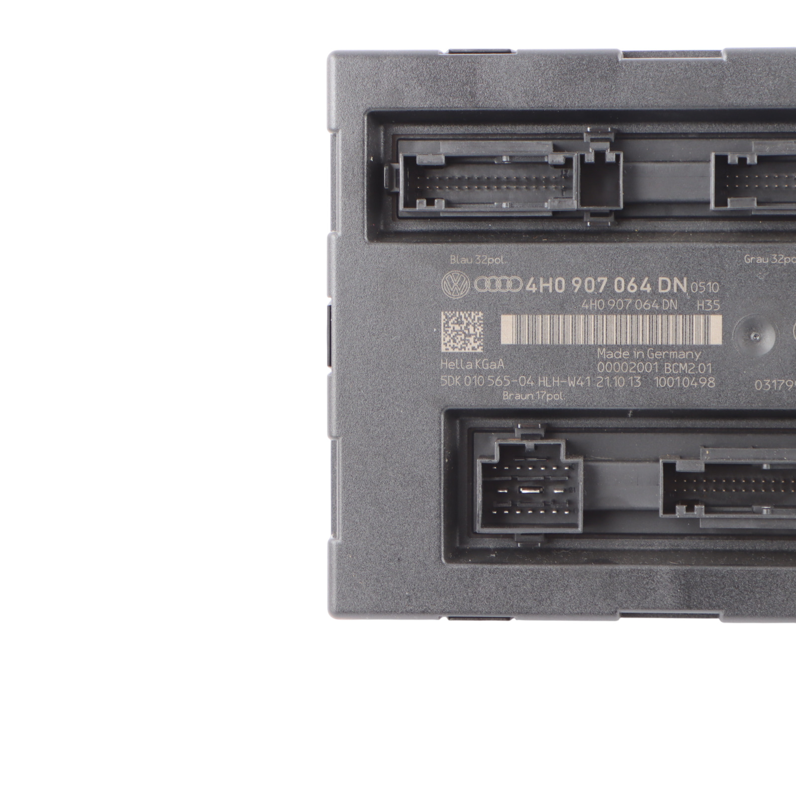 Audi A6 C7 BCM Body Comfort Convenience Module Unit ECU 4H0907064DN