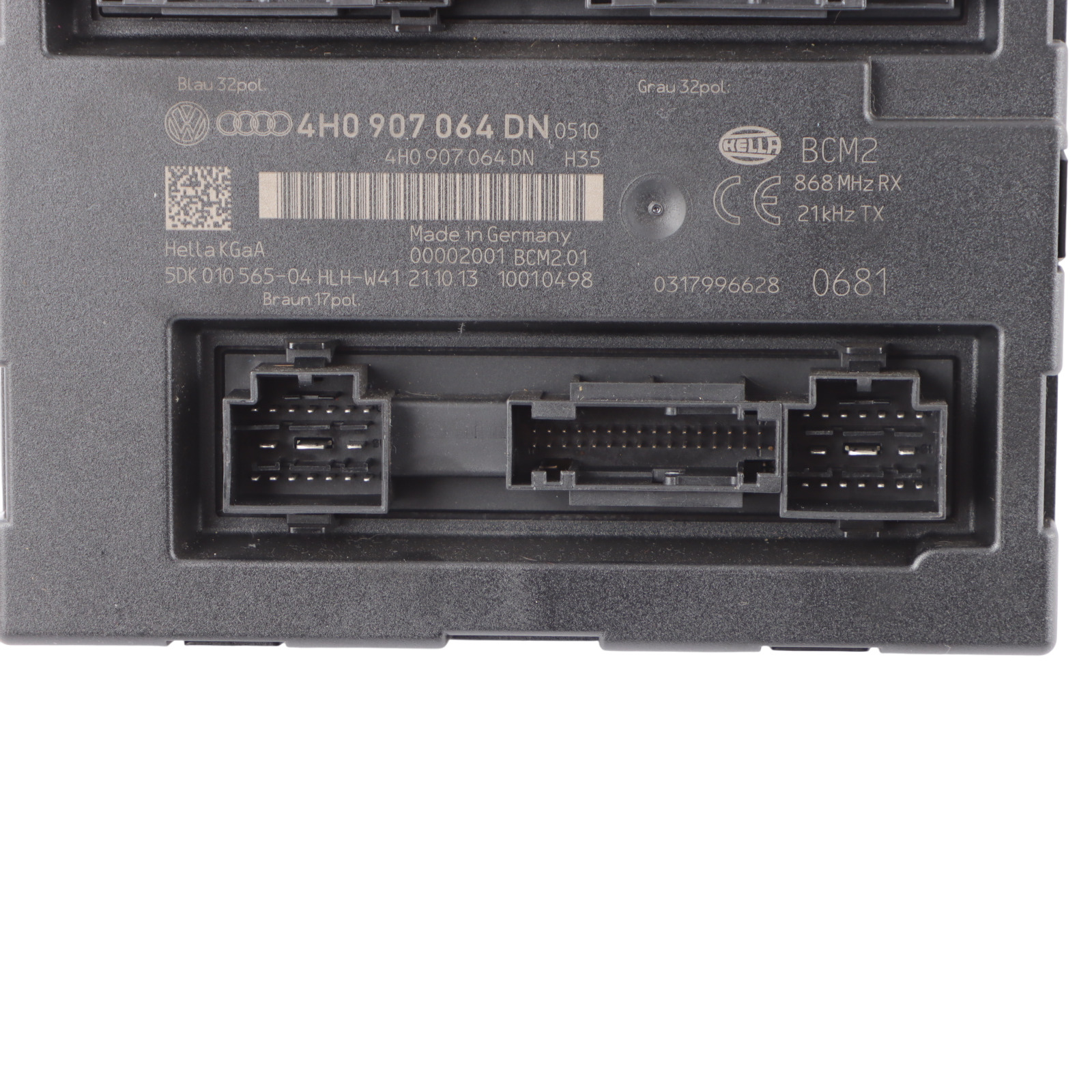 Audi A6 C7 BCM Body Comfort Convenience Module Unit ECU 4H0907064DN