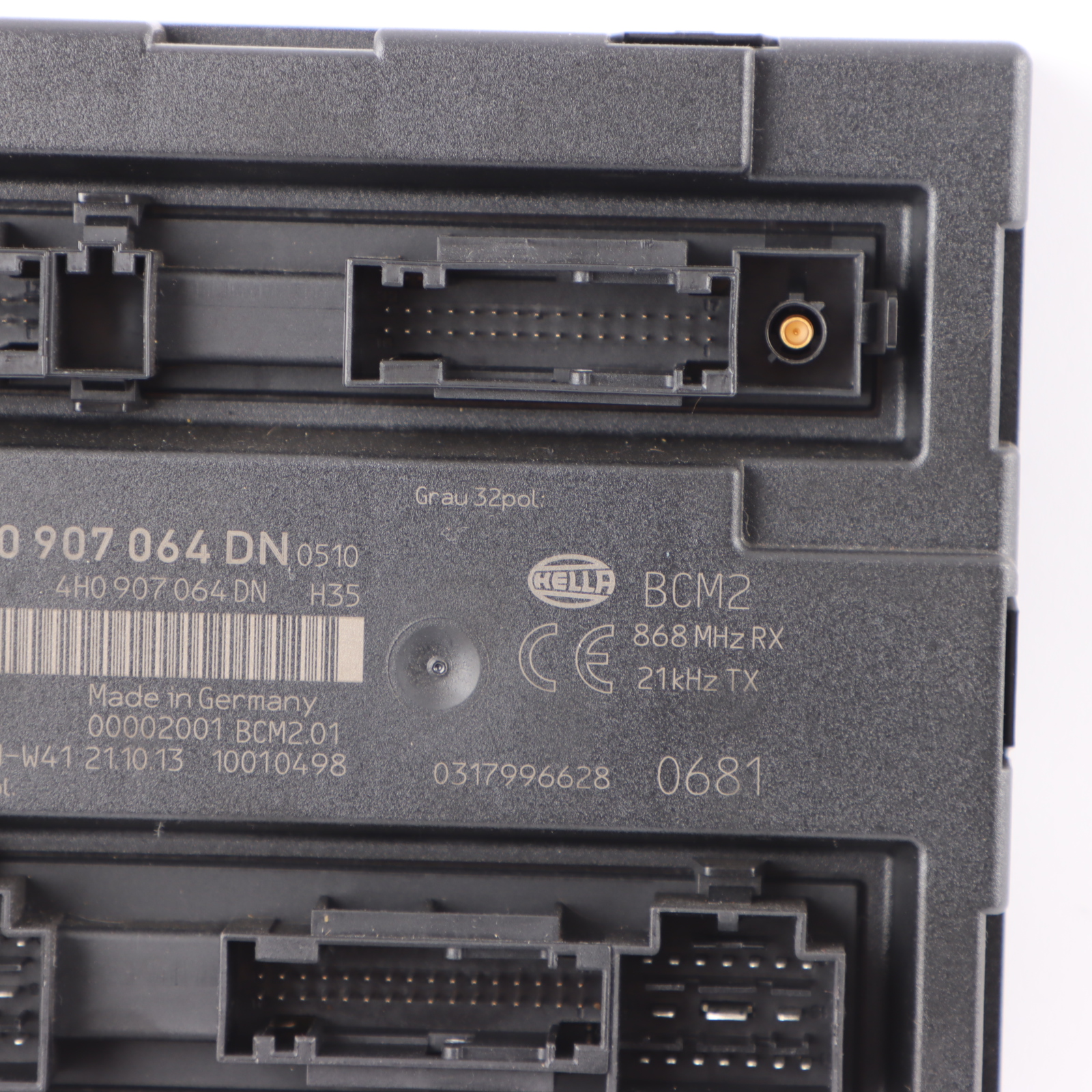 Audi A6 C7 BCM Body Comfort Convenience Module Unit ECU 4H0907064DN