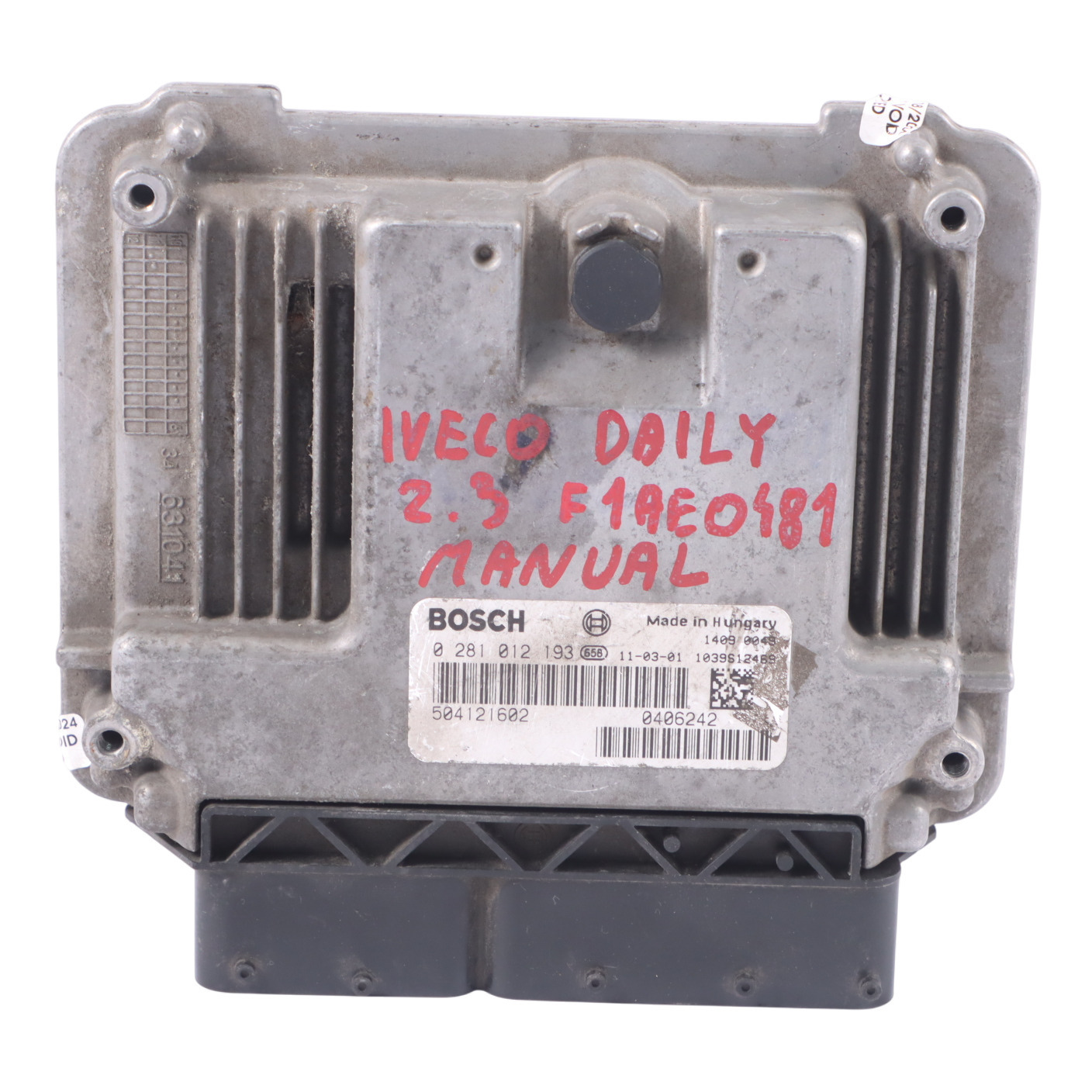 Iveco Daily 2.3 Diesel Engine F1AE0481 Unit Module ECU Manual 504121602