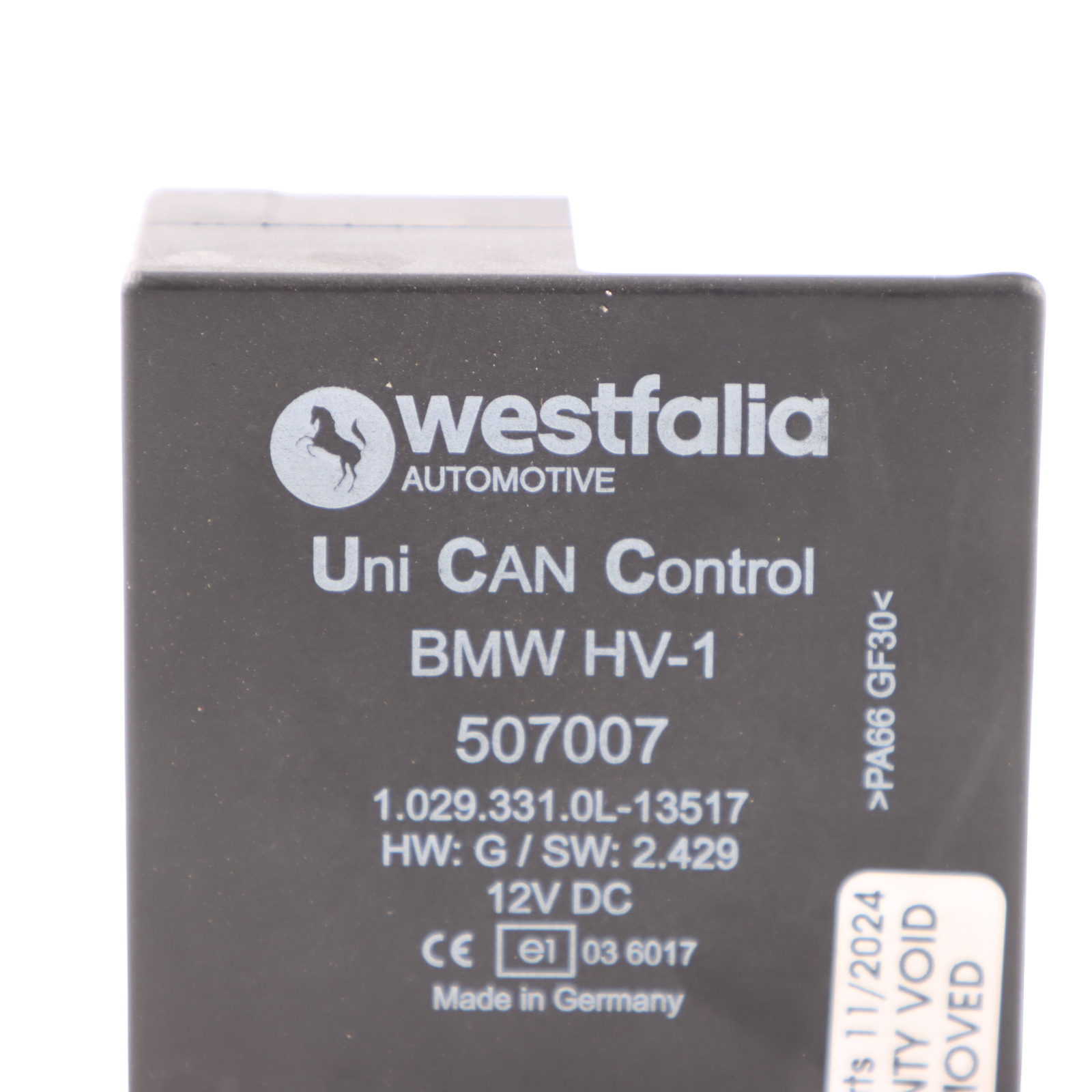 WESTFALIA Tow Bar Uni Can Control Module BMW HV-1 12V 507007