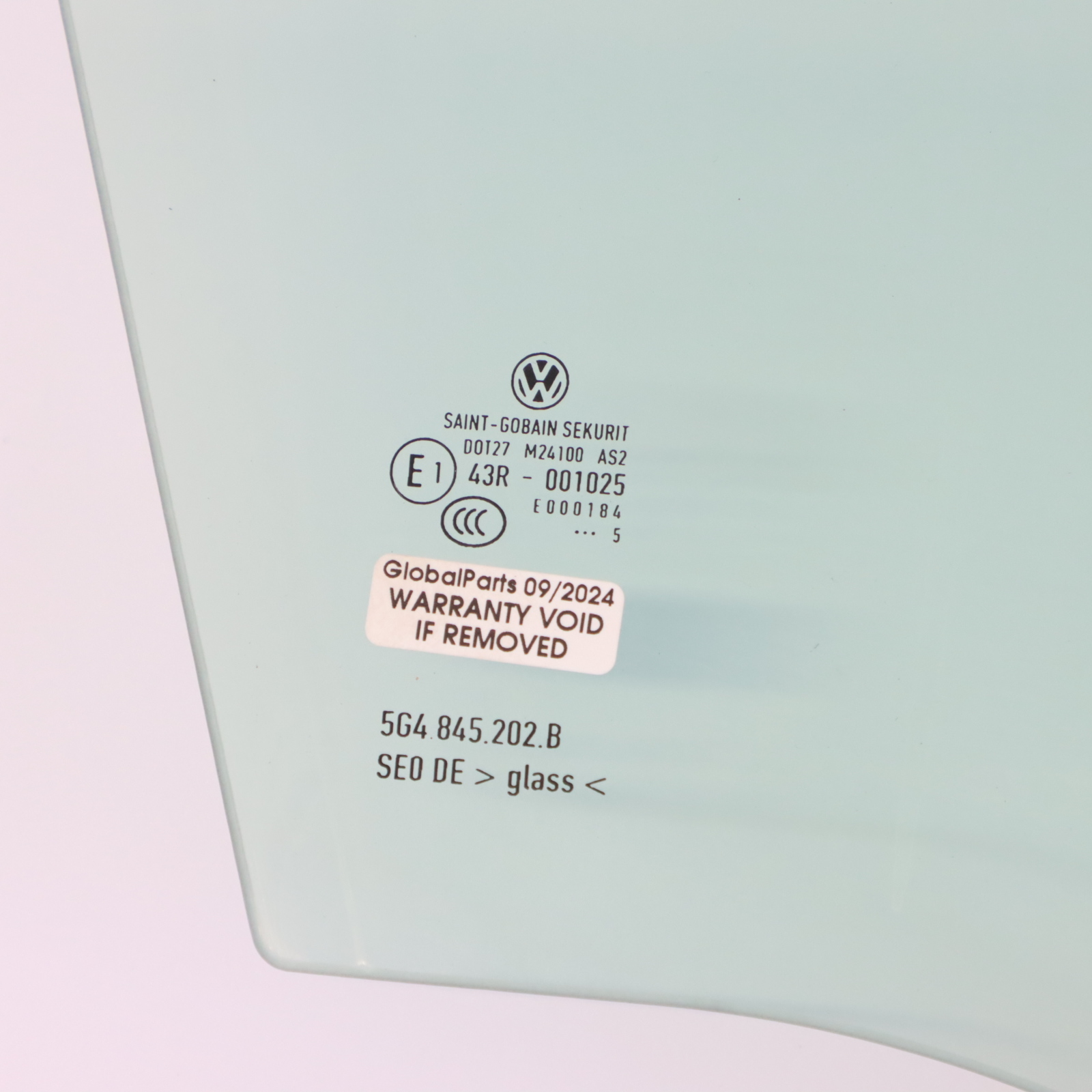 Volkswagen Golf 7 5G 5 Door Window Glass AS2 Front Right O/S 5G4845202B