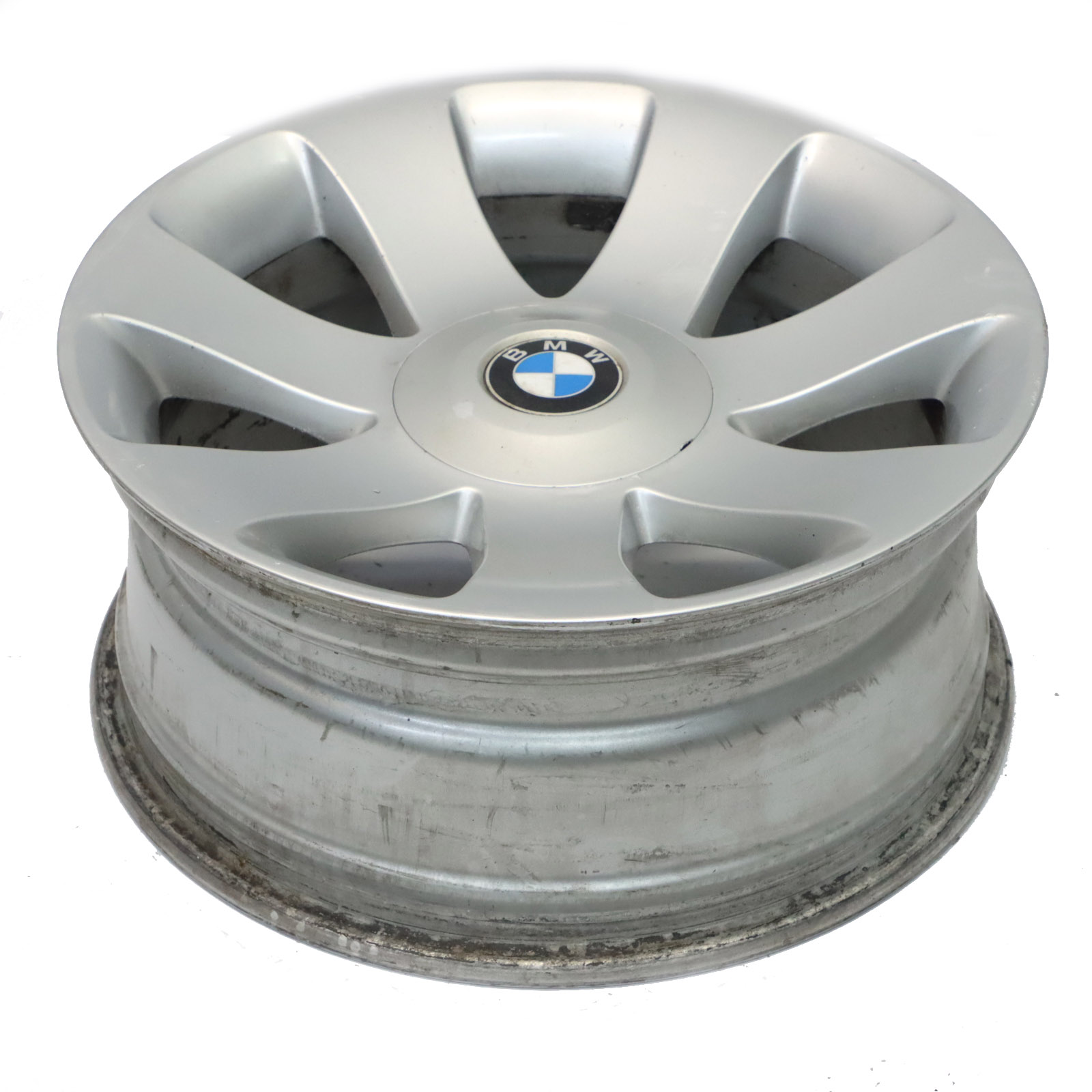 BMW E65 E66 Silver Wheel Alloy Rim 18" 8J ET:24 Spider Spoke 175 6767828