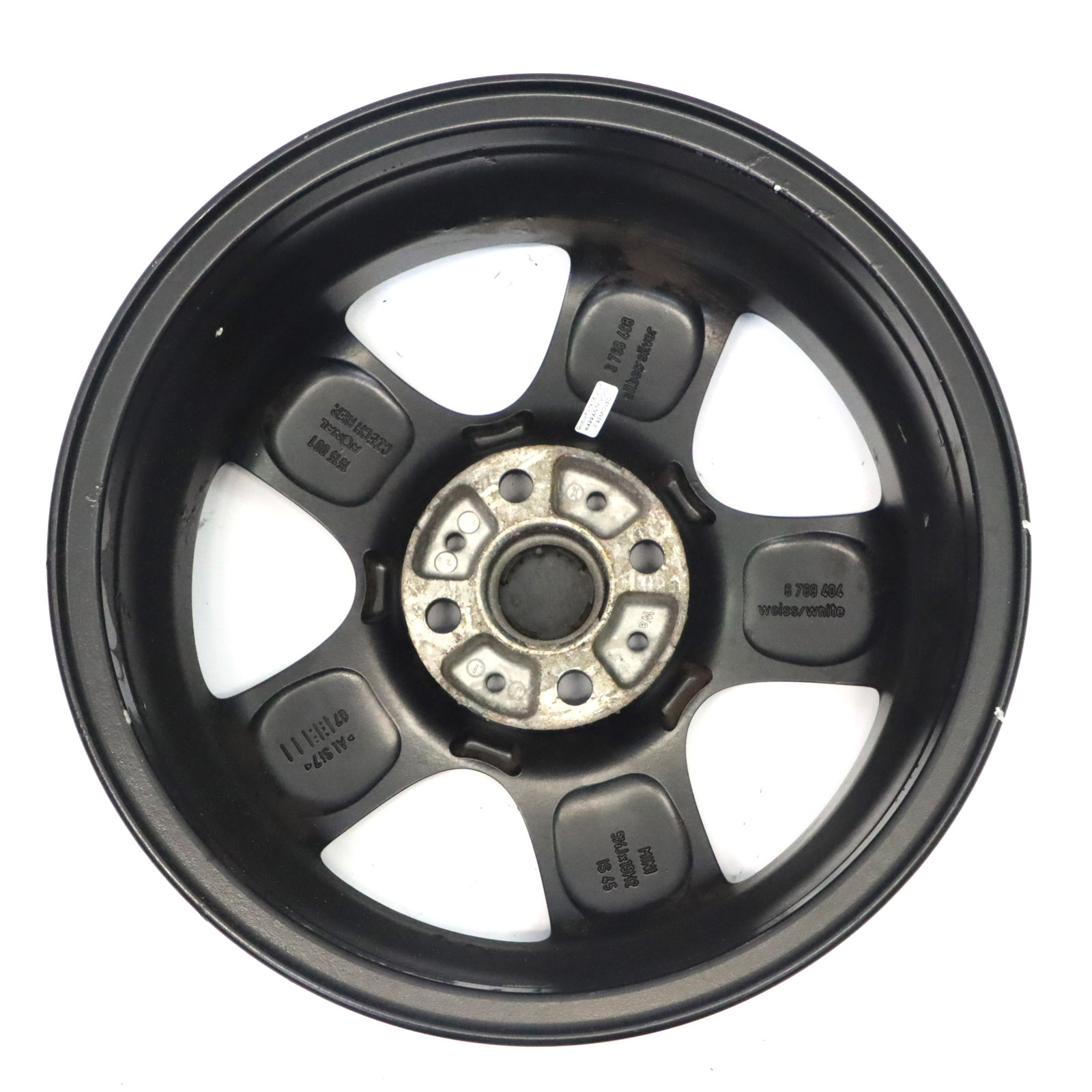 Mini Cooper One R50 R56 Black Wheel Alloy Rim 15" 5-Start Spooler 100