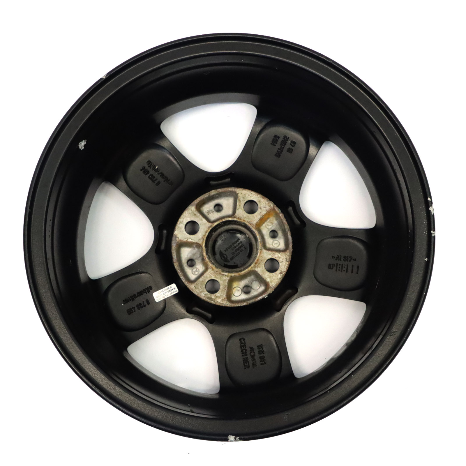 Mini Cooper One R50 R55 R56 Black Wheel Alloy Rim 15" 5-Start Spooler 100