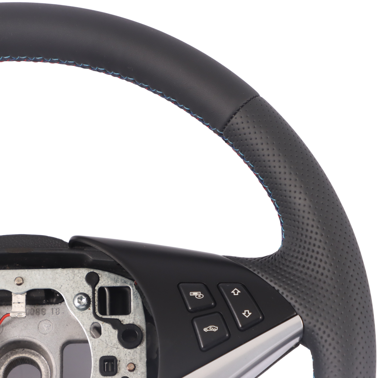 BMW 5 6 Series E60 E61 E63 E64 NEW Leather Sport Steering Wheel Black