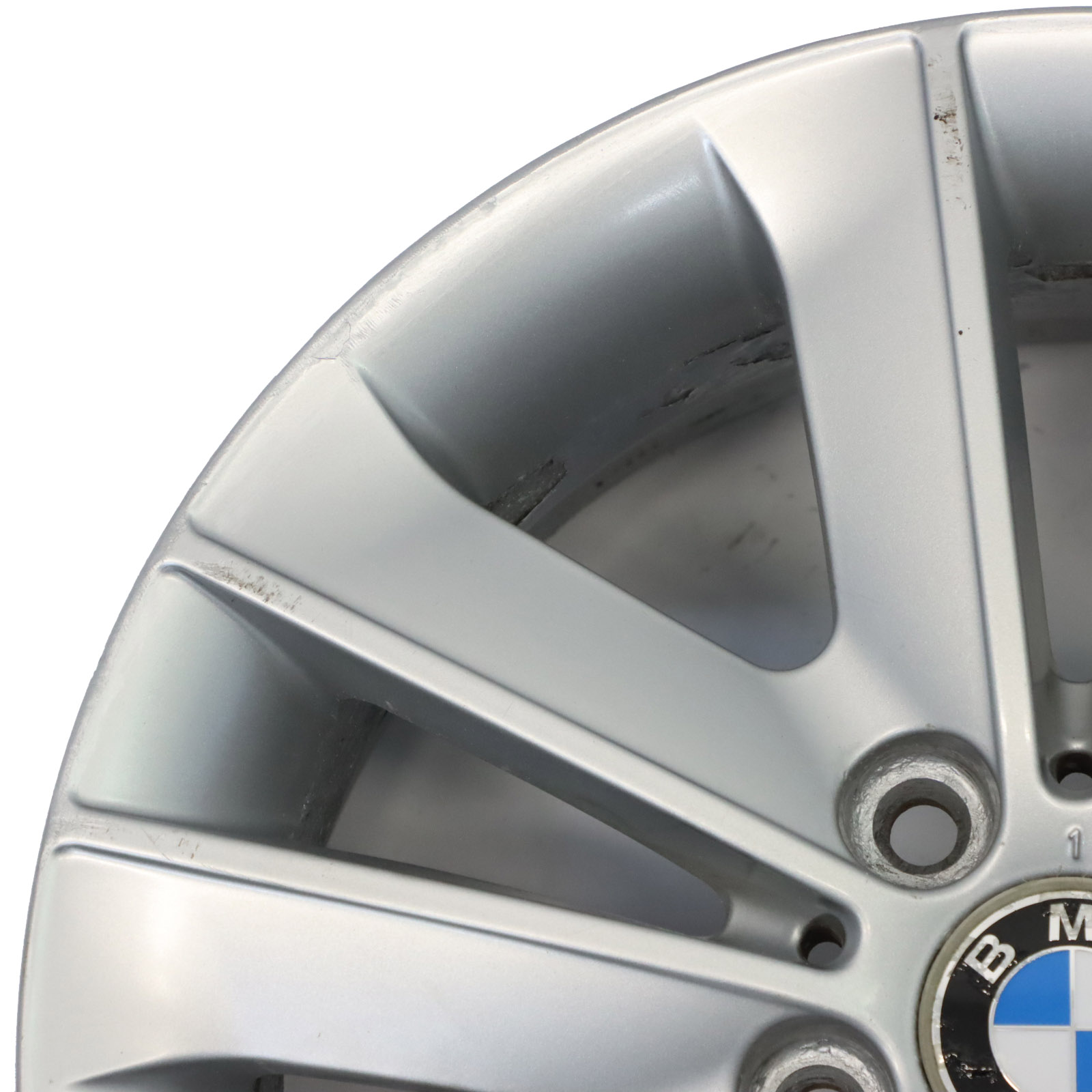 BMW E81 E82 E87 E88 Silver Wheel Alloy Rim 17" V-spoke 141 7J ET:47