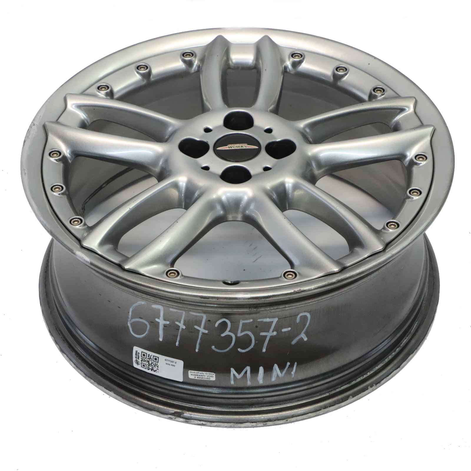 Mini R56 Grey Light Alloy Wheel Rim 18" 7J ET:52 Double Spoke 6777357