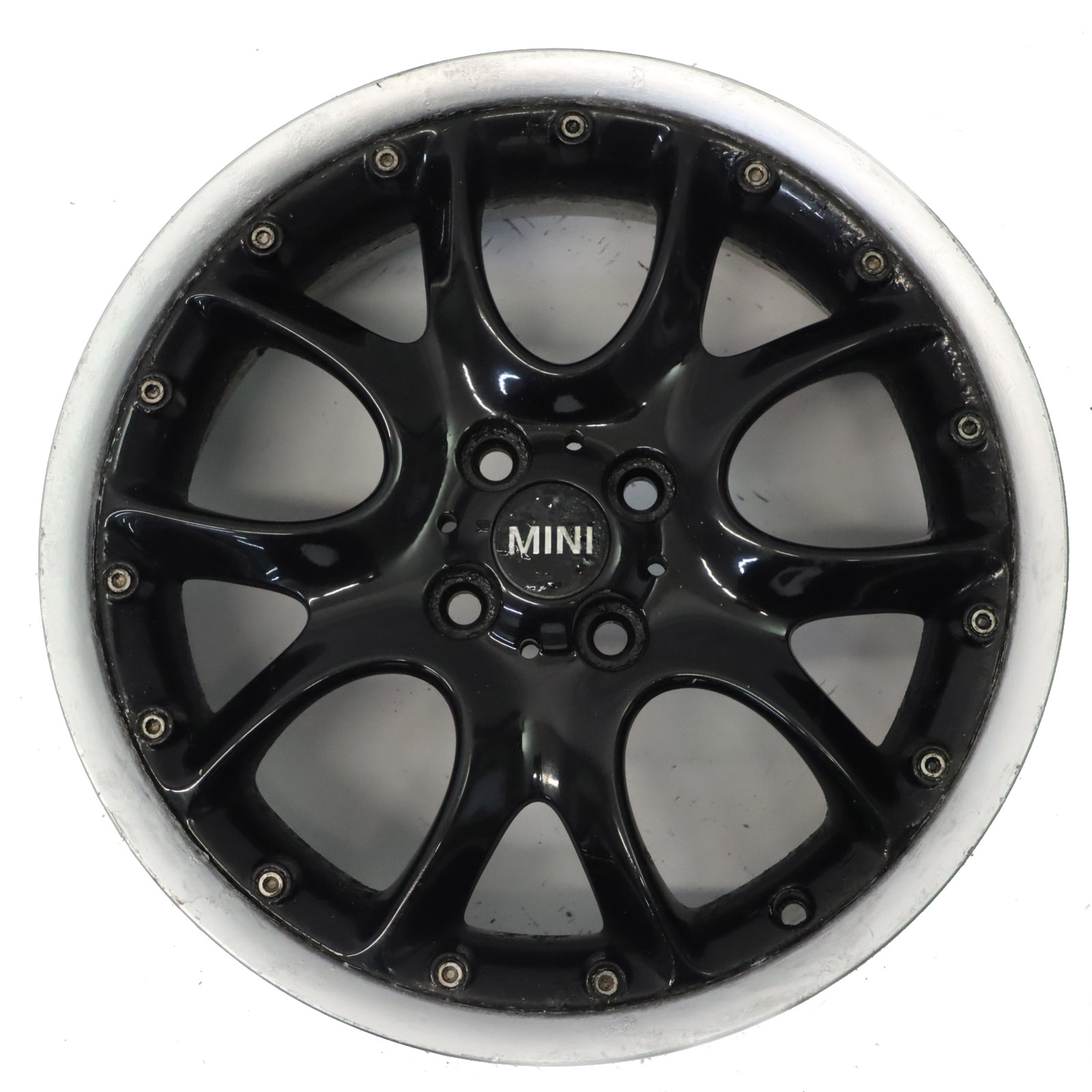 Mini Cooper R50 R56 Black Wheel Alloy Rim 17" ET:48 7J Web Cross Spoke 98