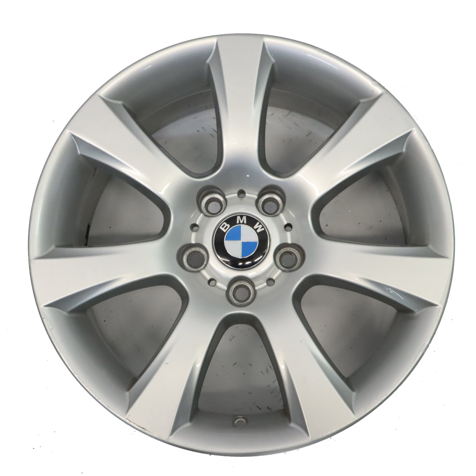 BMW F10 F11 F12 Silver Wheel Alloy Rim Star Spoke 330 8J 18" ET:30 6790176