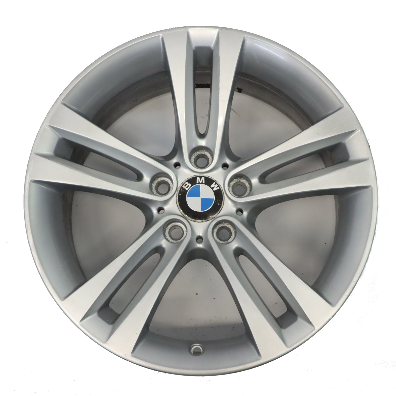 BMW F30 F31 F32 F33 F34 Silver Wheel Alloy Rim 18" Double Spoke 397 ET:34 8J