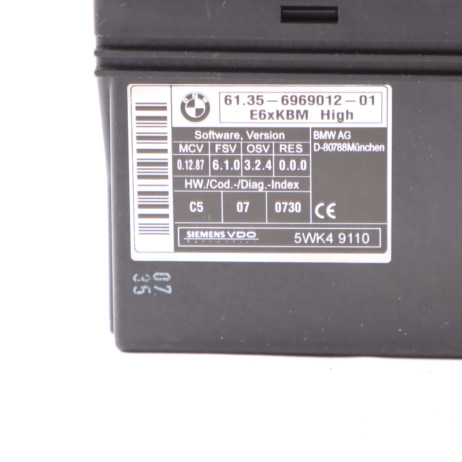 BMW E61 Body Control Module Unit ECU BCM 6969012