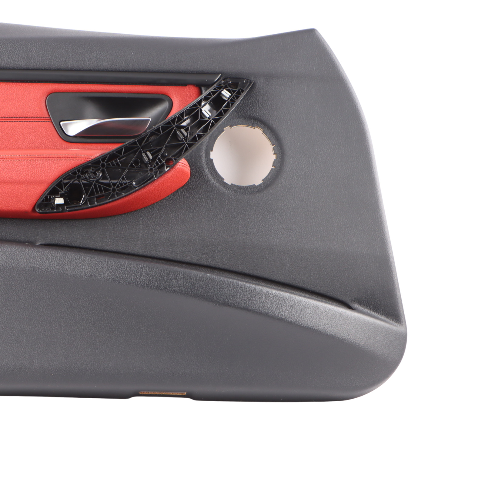 BMW F30 F31 LCI Front Left N/S Door Card Lining Panel Leather Red Black