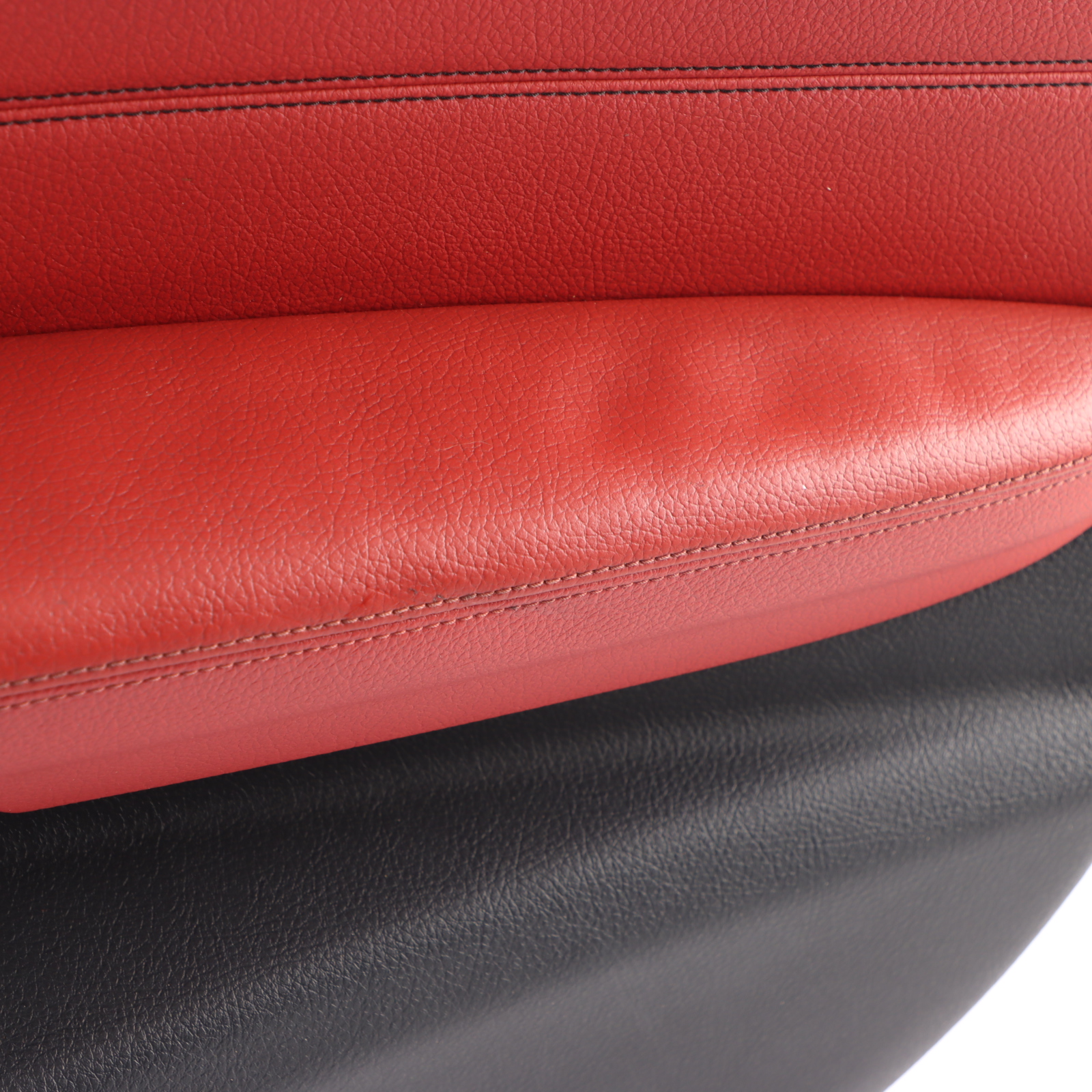 BMW 3 F30 F31 LCI Front Right O/S Door Card Lining Panel Leather Red Black