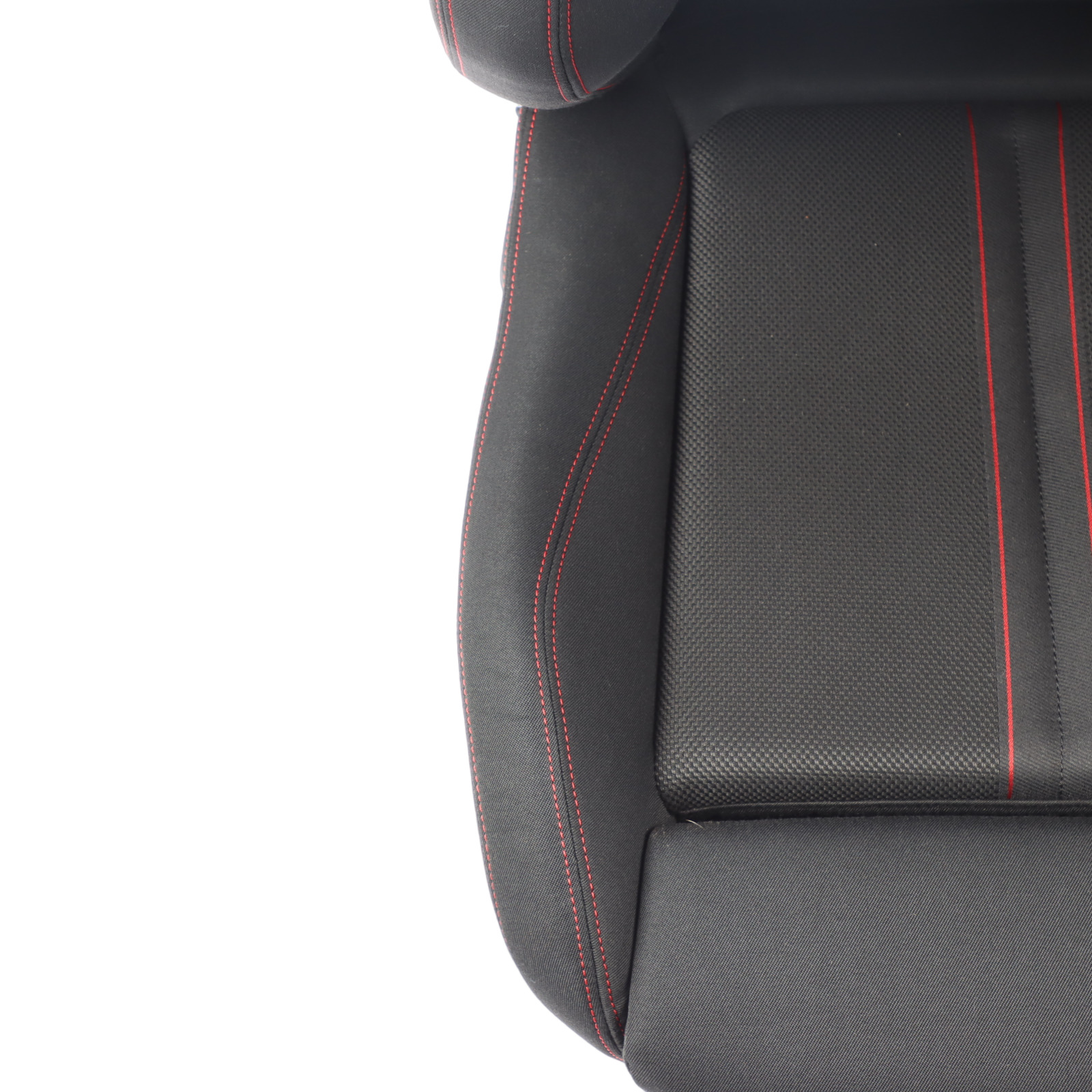 BMW F21 LCI Front Seat M Sport Left N/S Fabric Cloth Anthrazit Red