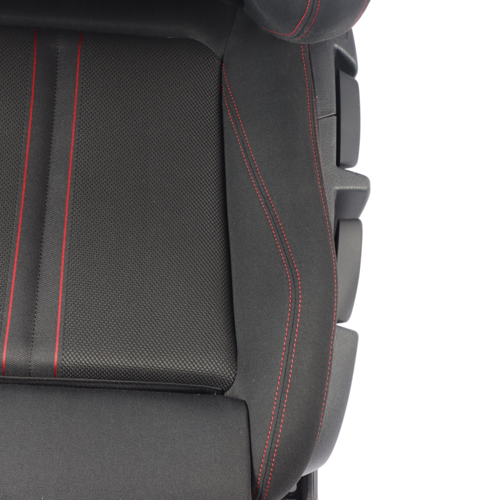 BMW F21 LCI Front Seat M Sport Left N/S Fabric Cloth Anthrazit Red