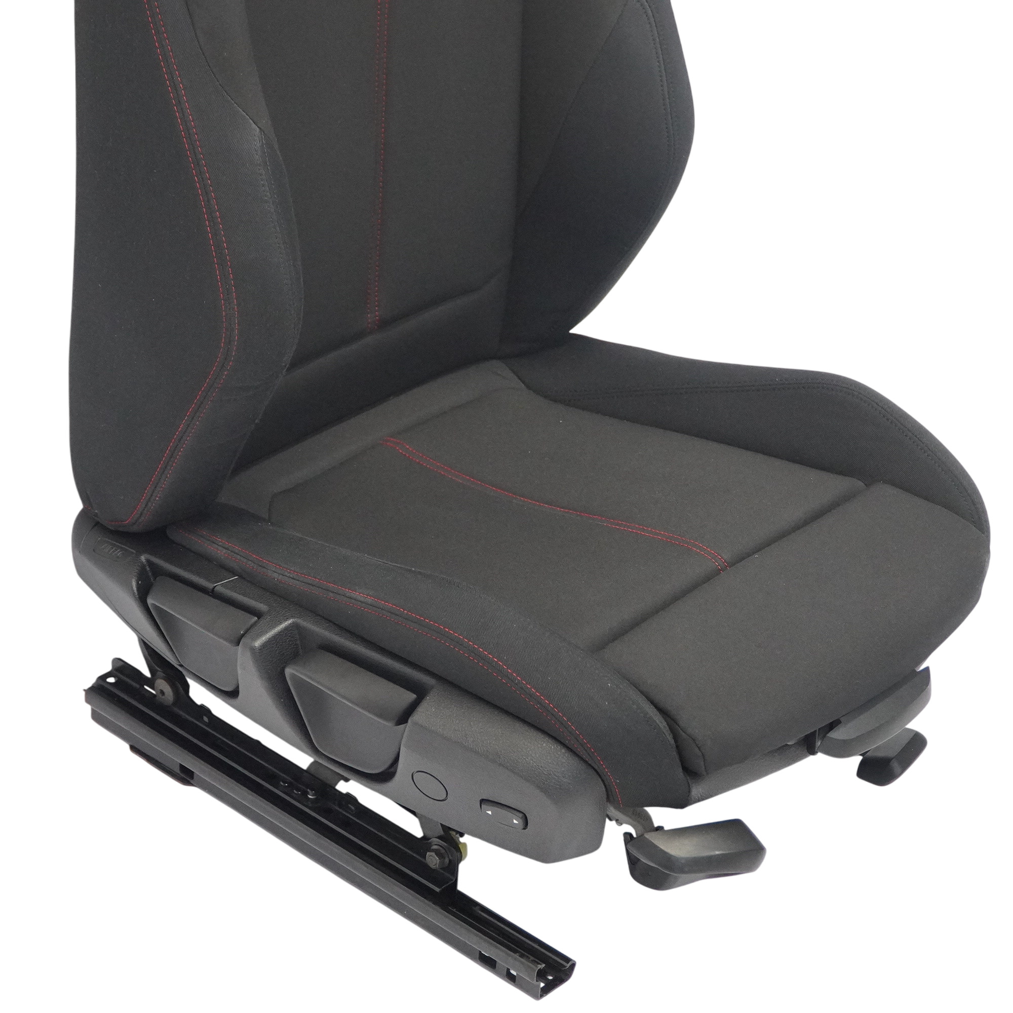 BMW F21 LCI Front Seat Sport Right O/S Interior Cloth Fabric Anthracite Red