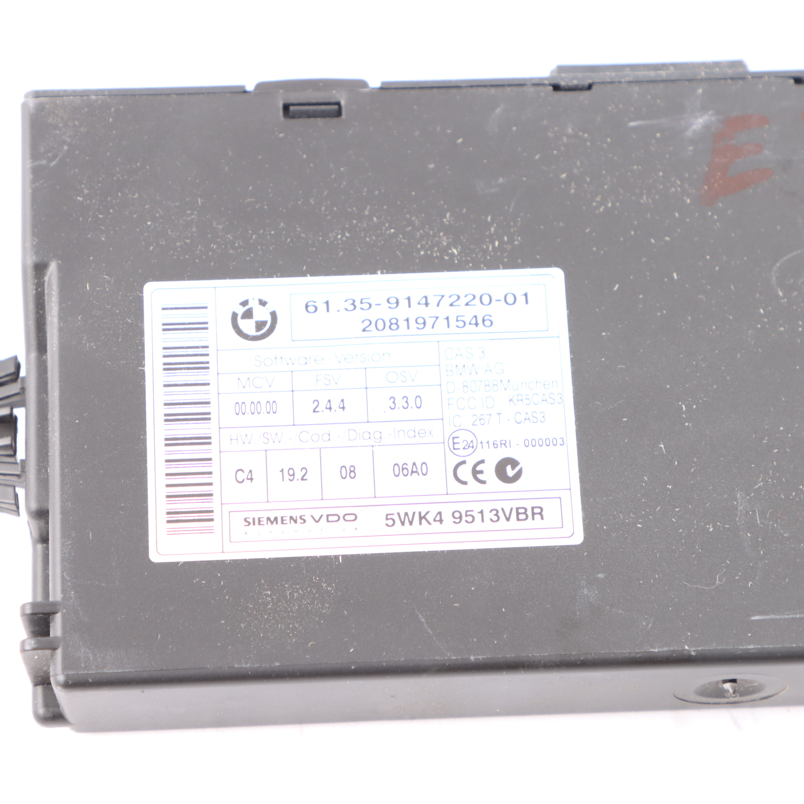 BMW E87 LCI E90 120i 320i N43 170HP Engine Unit ECU Kit DME 7599881 + CAS3 + Key