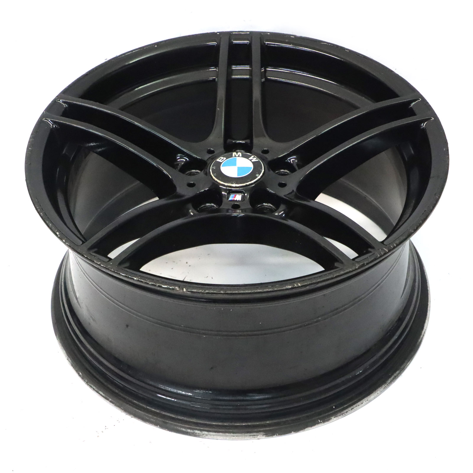 BMW E90 E91 E92 Black Alloy Wheel 19" 9J ET:39 M Double Spoke 313 7844344