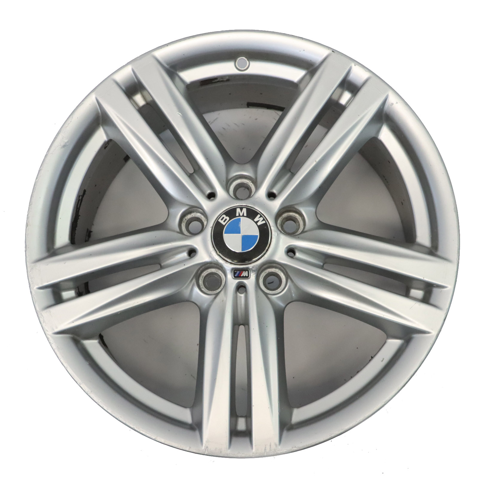 BMW F20 F21 Rear Silver Alloy Wheel Rim 18" 8J ET:52 7845853 M Star Spoke 386