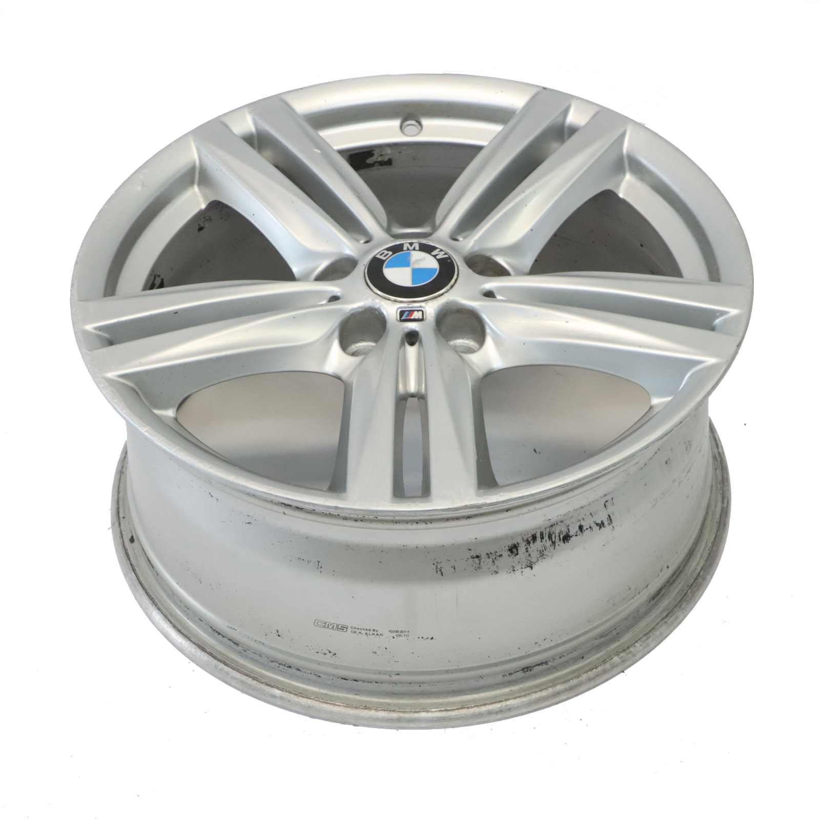 BMW F20 F21 Rear Silver Alloy Wheel Rim 18" 8J ET:52 7845853 M Star Spoke 386