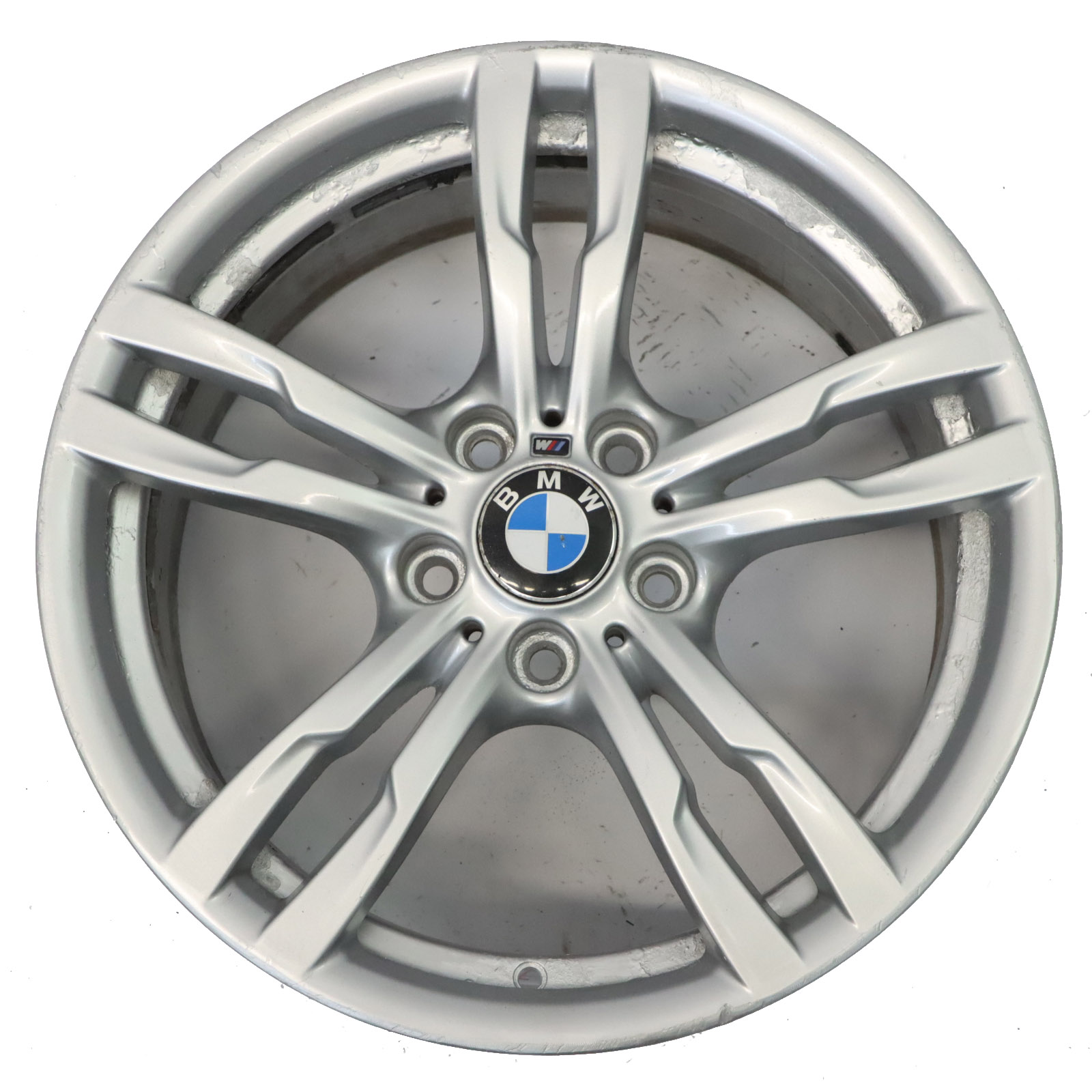 BMW F30 F31 F32 Silver Wheel Alloy Rim 18" 8J ET:34 M Double Spoke 441 7846778