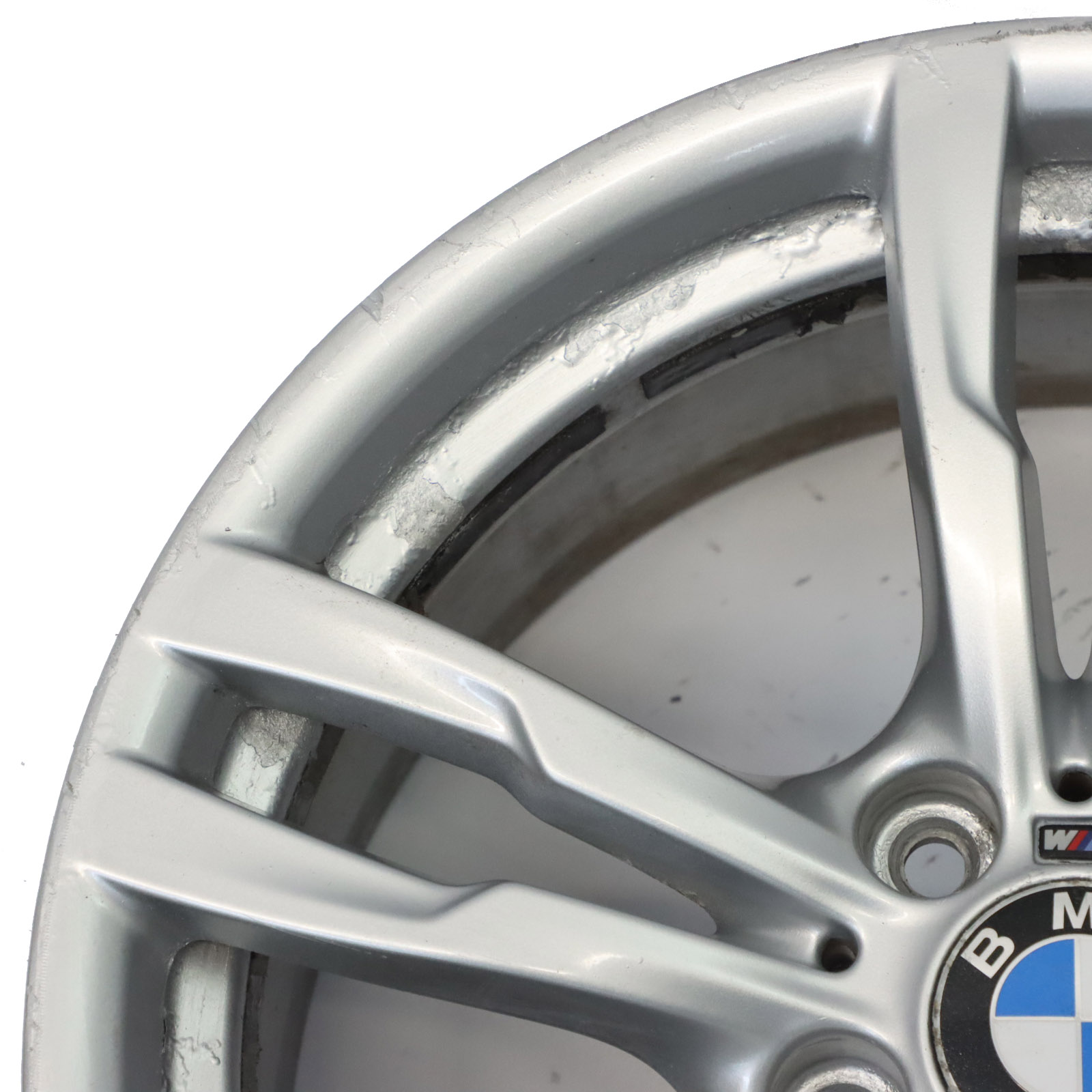 BMW F30 F31 F32 Silver Wheel Alloy Rim 18" 8J ET:34 M Double Spoke 441 7846778