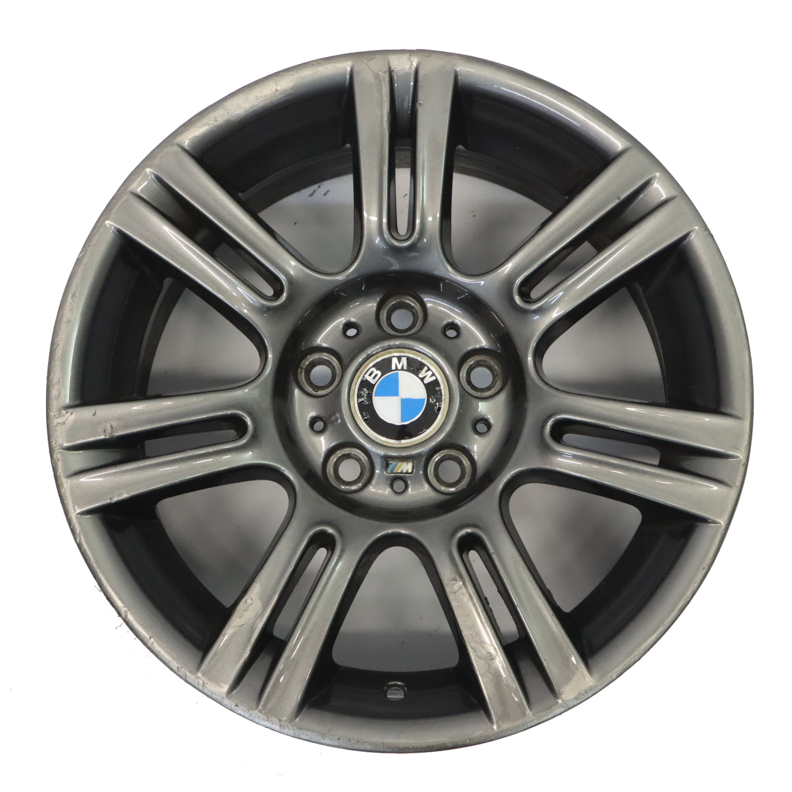 BMW E90 E91 E92 Ferric Grey Wheel Alloy Rim M Double Spoke 194 17" 8J ET:34