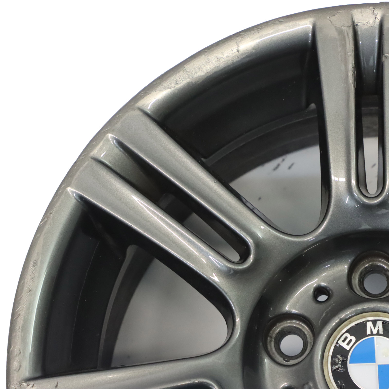 BMW E90 E91 E92 Ferric Grey Wheel Alloy Rim M Double Spoke 194 17" 8J ET:34