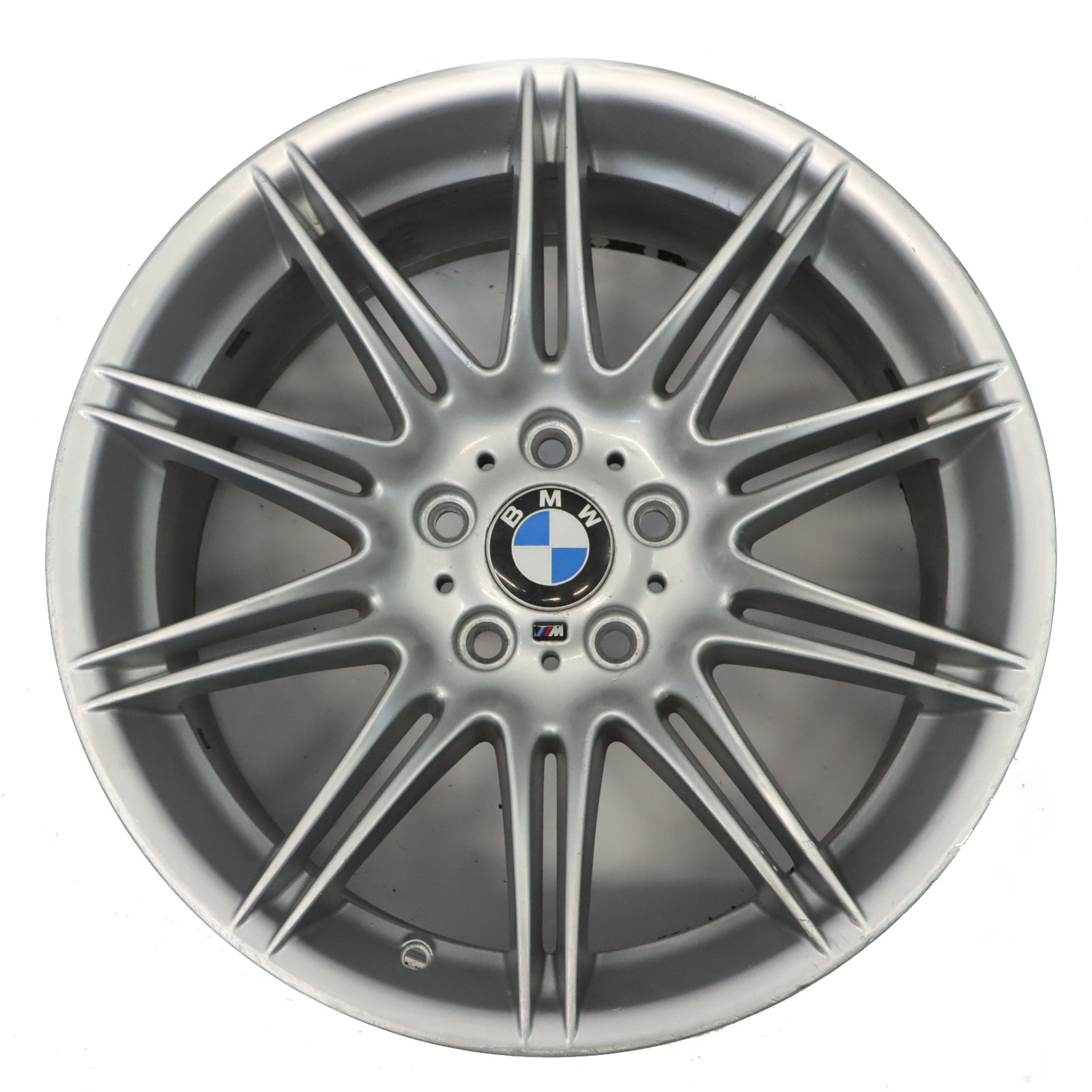 BMW E90 E91 E92 Silver Rear Wheel Alloy Rim 19" 9J ET:39 M Double Spoke 225