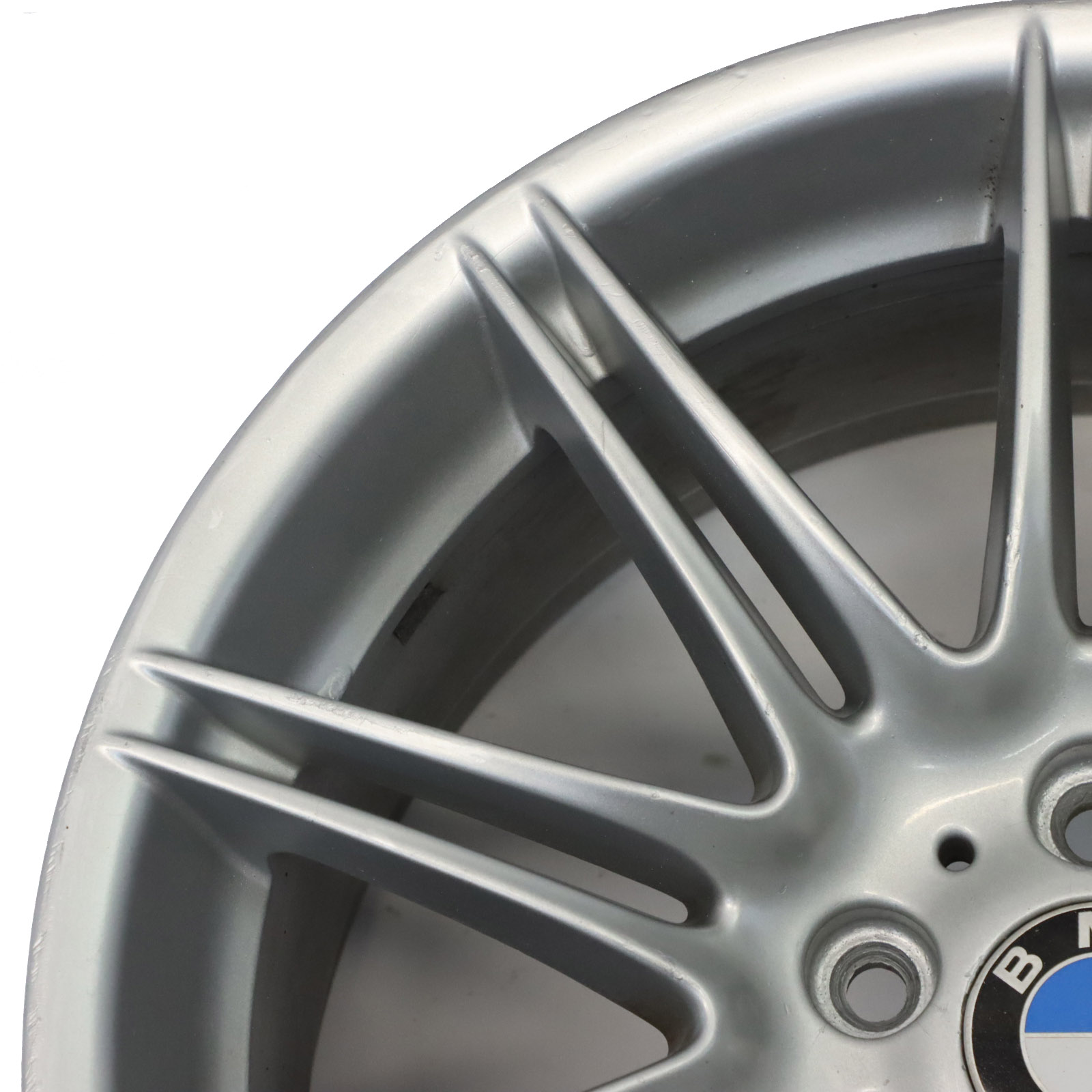 BMW E90 E91 E92 Silver Rear Wheel Alloy Rim 19" 9J ET:39 M Double Spoke 225