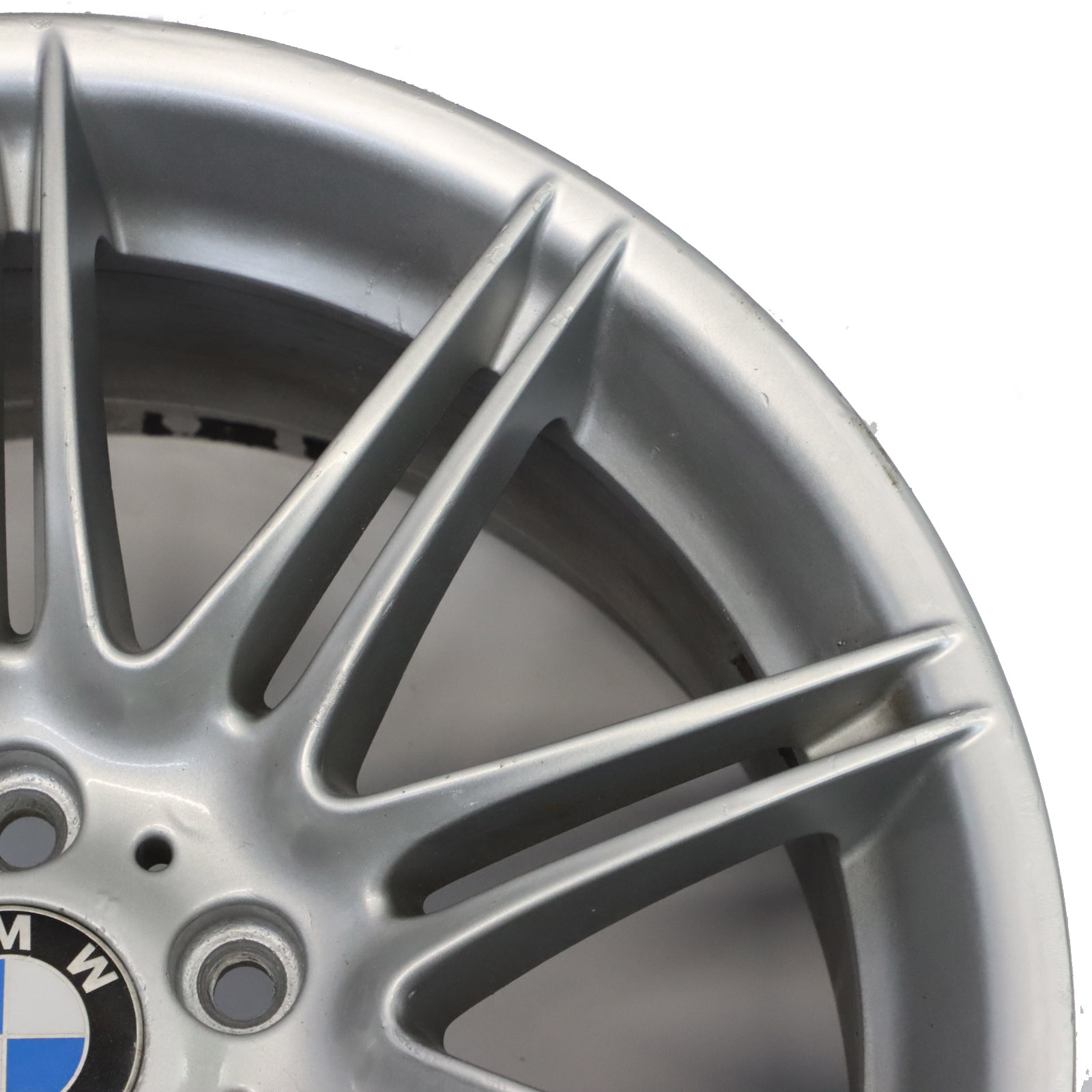 BMW E90 E91 E92 Silver Rear Wheel Alloy Rim 19" 9J ET:39 M Double Spoke 225